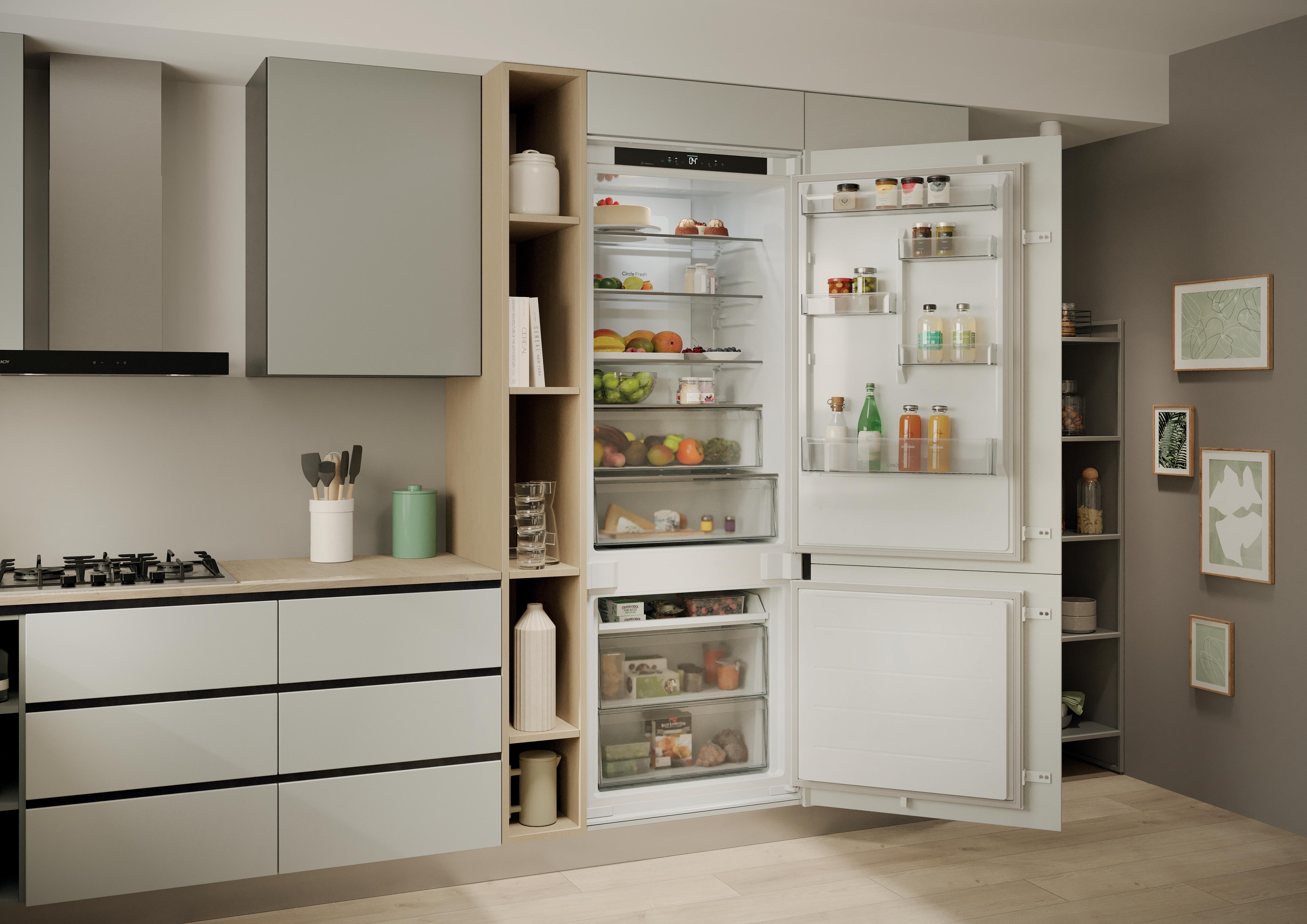 Frigorífico combi CANDY CNBQT3719EW Frío dinámico 193cm 382L blanco clase E - 4