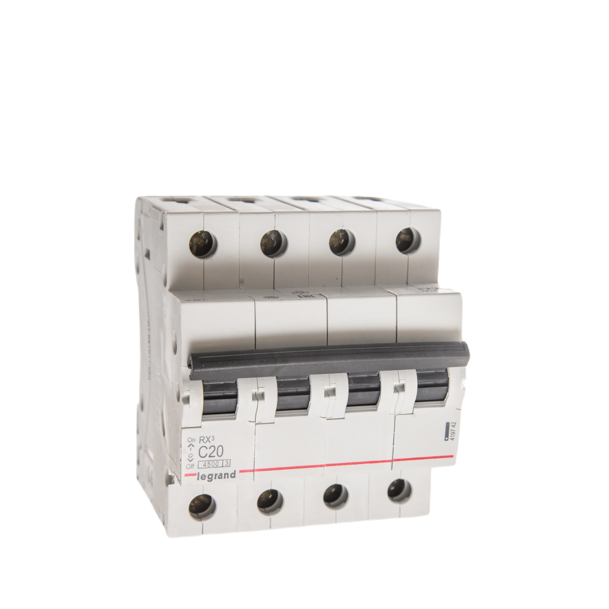 Intrerupator automat Legrand RX3, 20 A, curba C, 4.5 KA