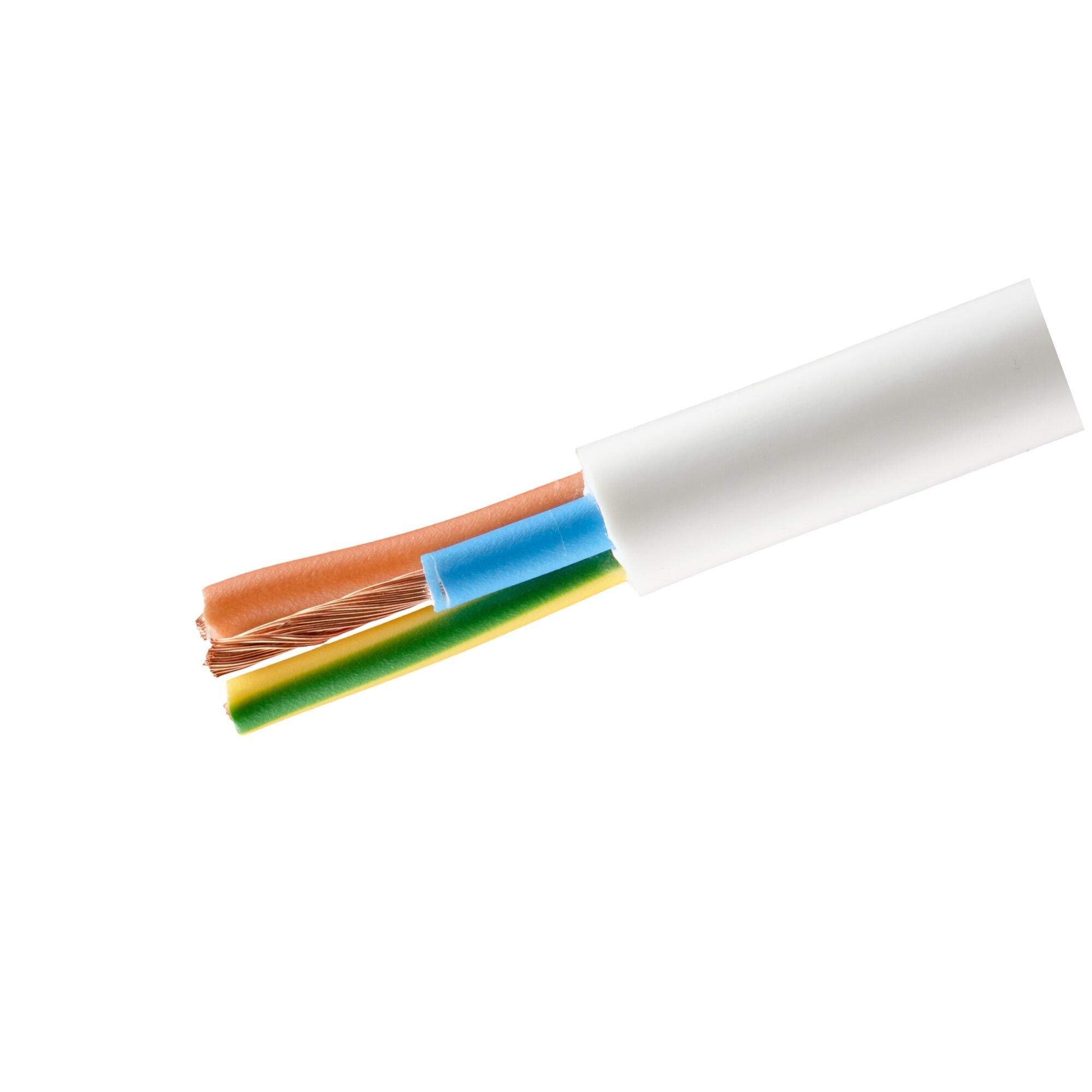 Cablu electric MYYM, 3 x 6 mm², 150 m, alb | Leroy Merlin
