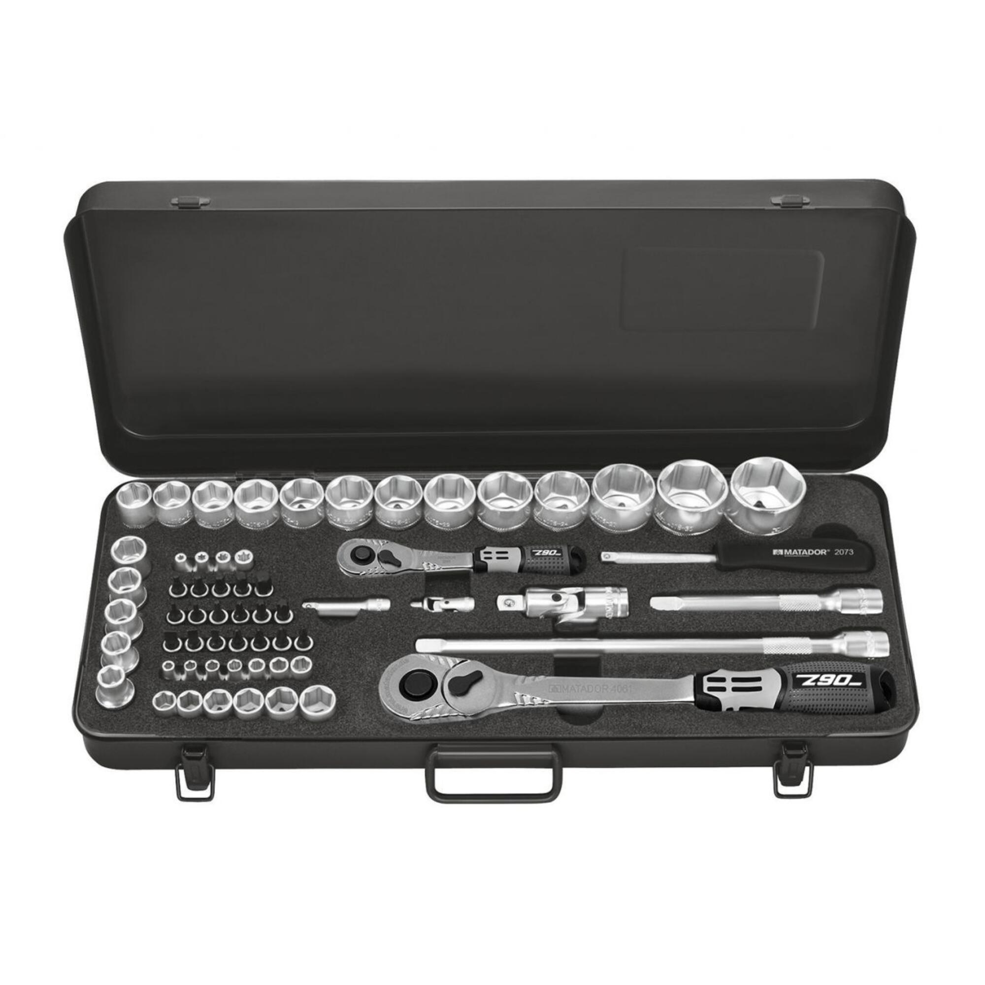 Trusa chei tubulare Matador, 12.5 mm, otel crom-vanadiu (set 61