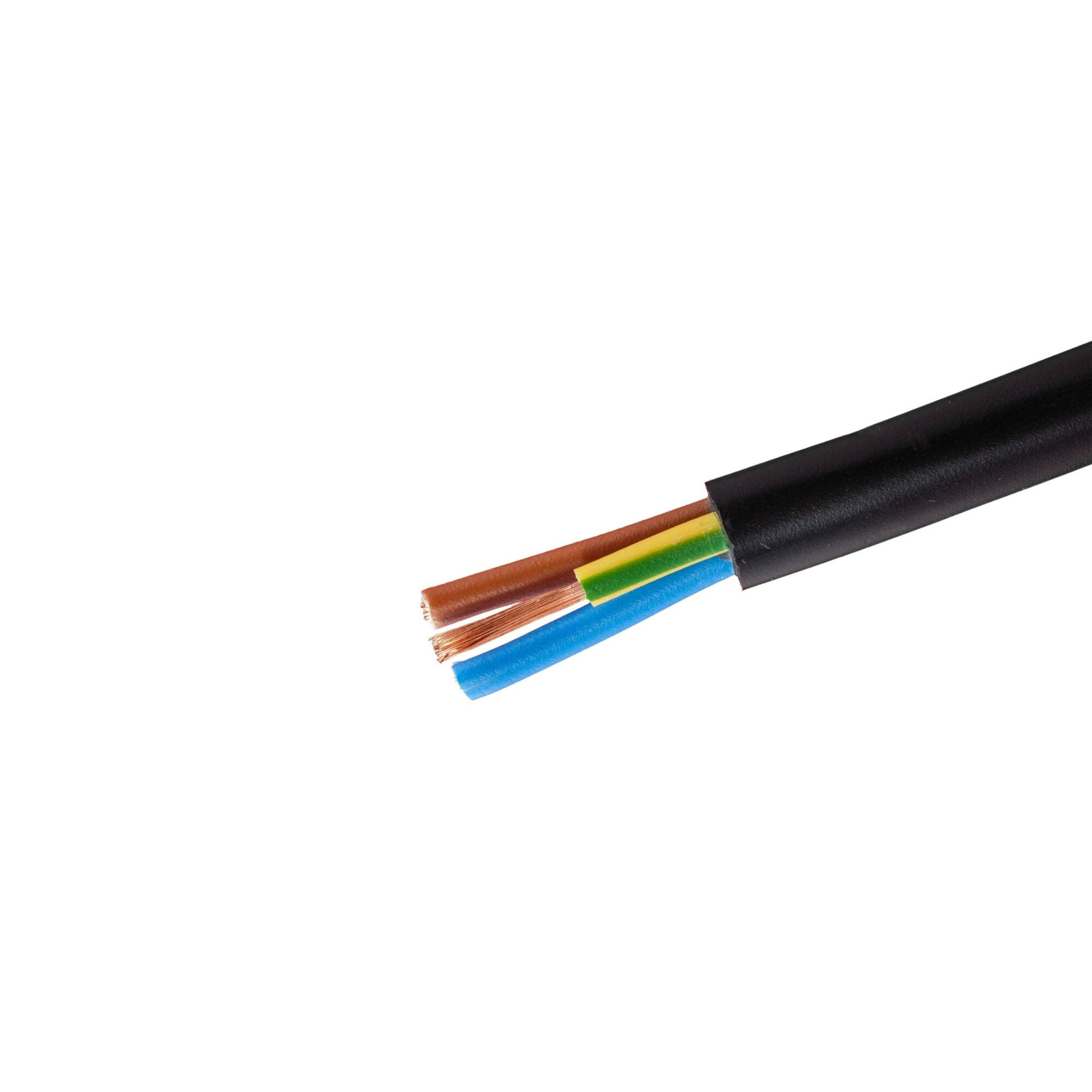 Cablu electric MYYM, 3 x 2.5 mm², 75 m, negru | Leroy Merlin
