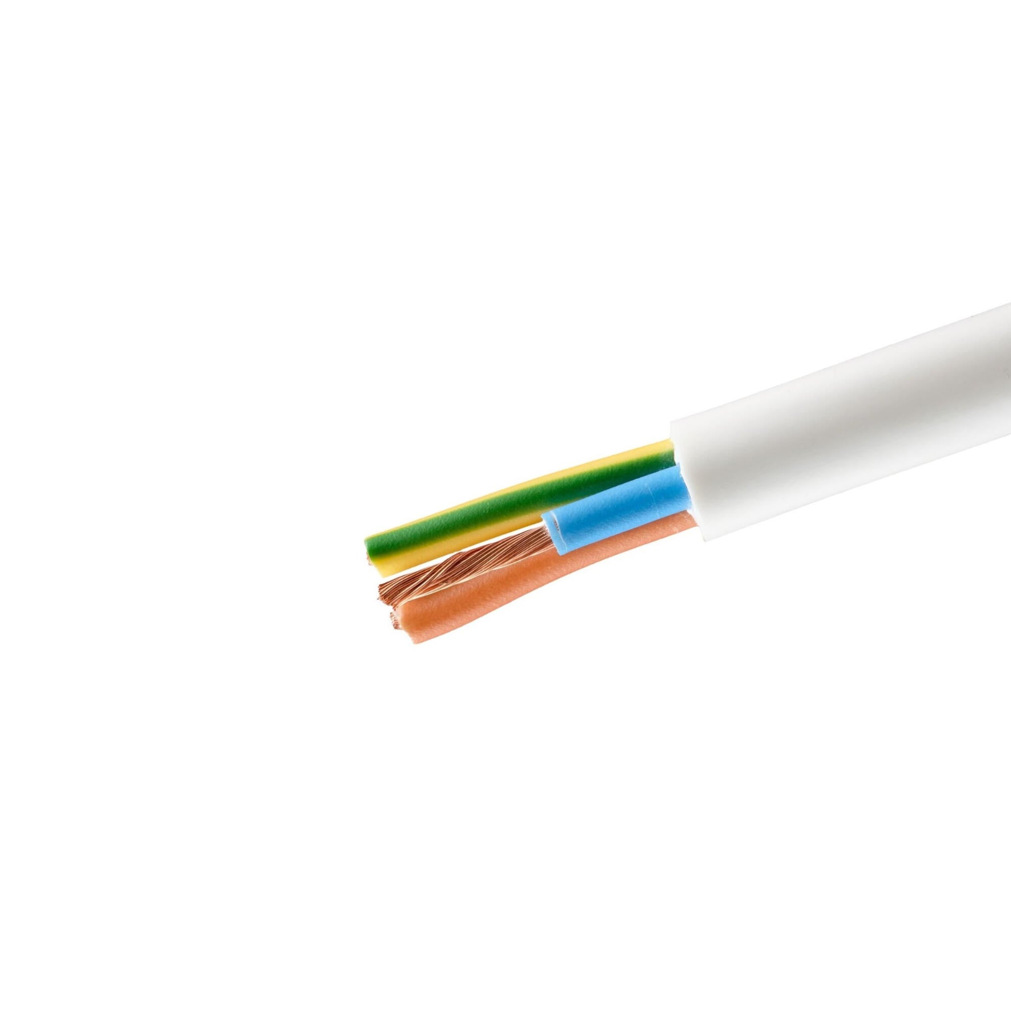 Cablu electric MYYM, 3 x 6 mm², 150 m, alb | Leroy Merlin