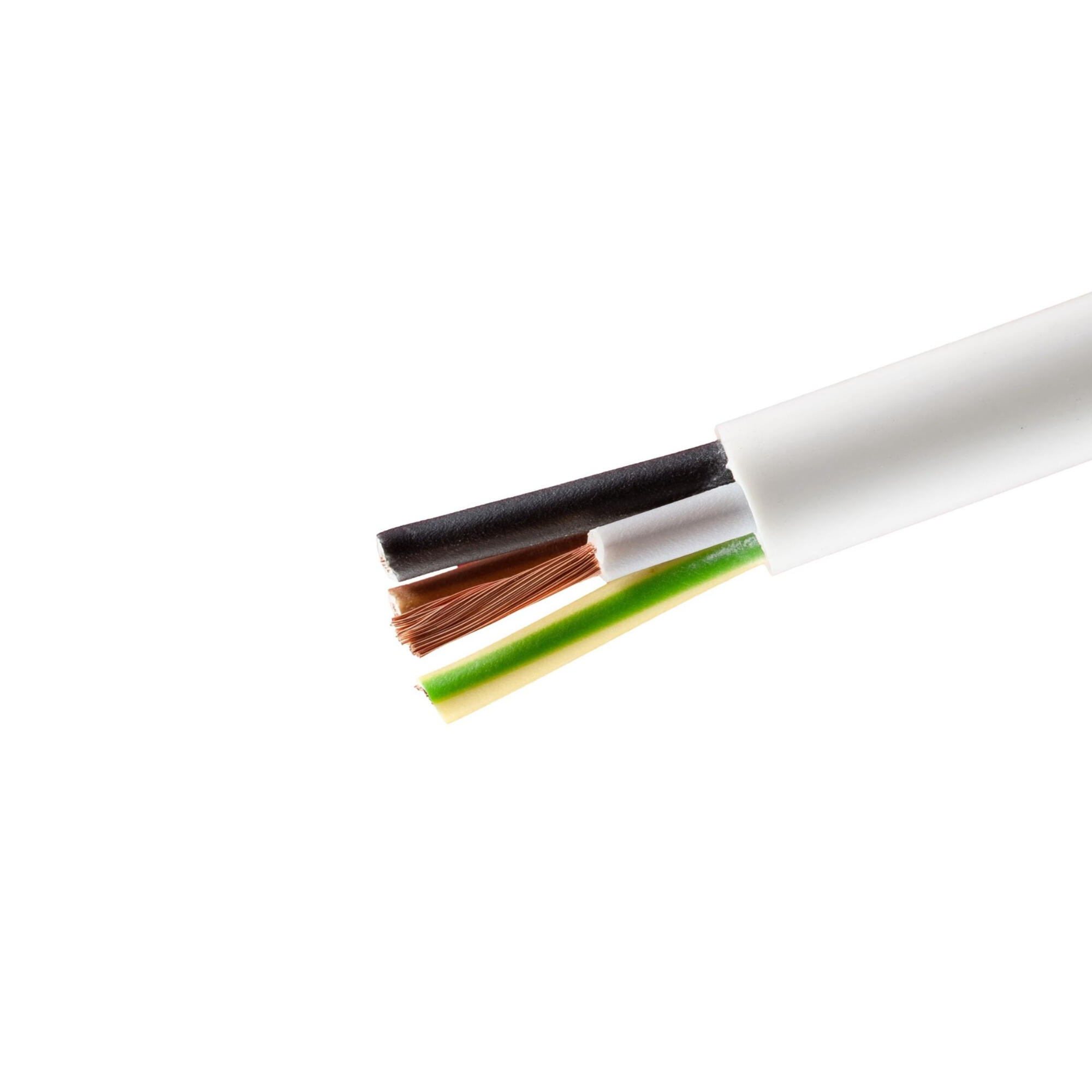 Cablu electric MYYM, 4 x 1 mm², 100 m, alb | Leroy Merlin