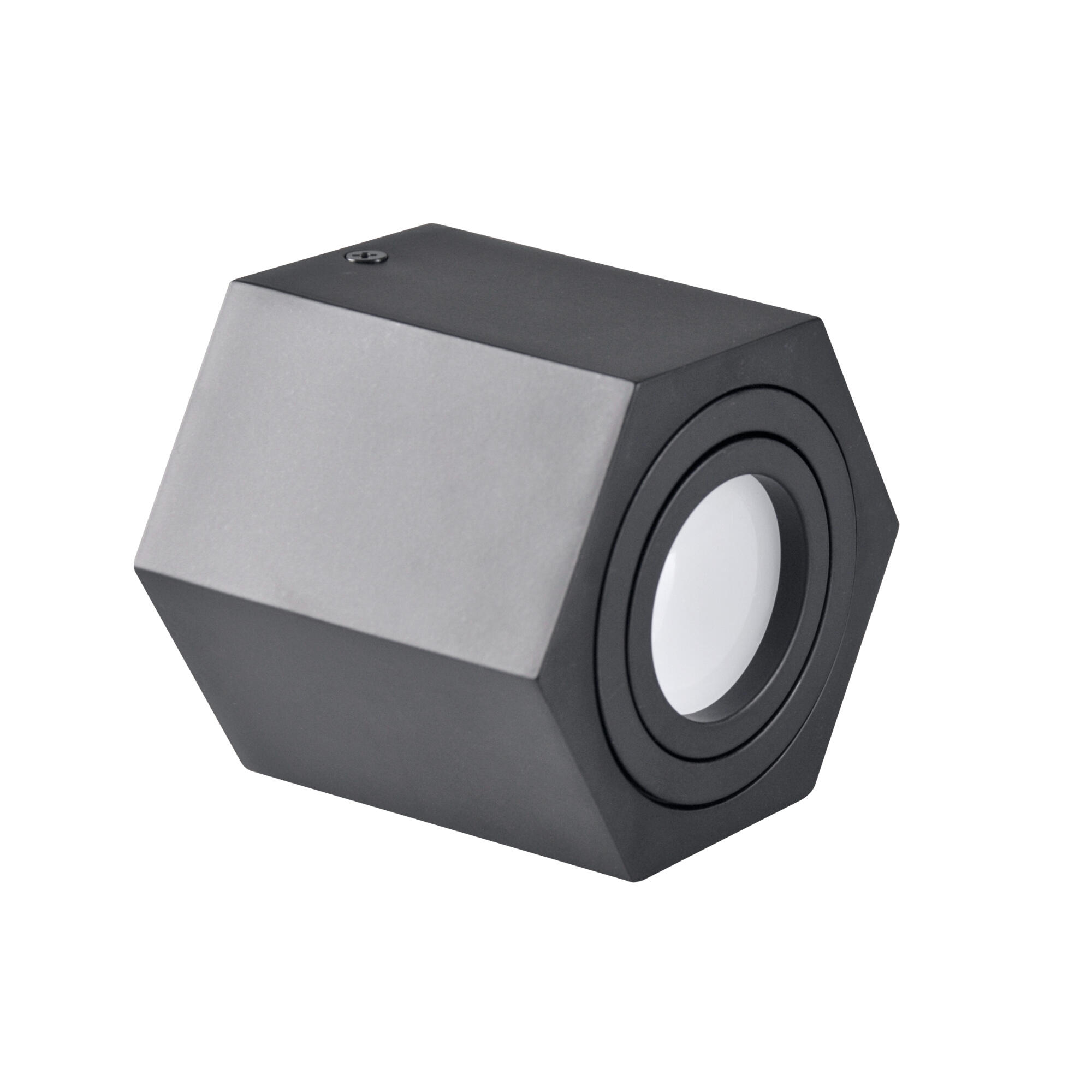 Spot aplicat Hexagon, GU10, 10 W, IP 20