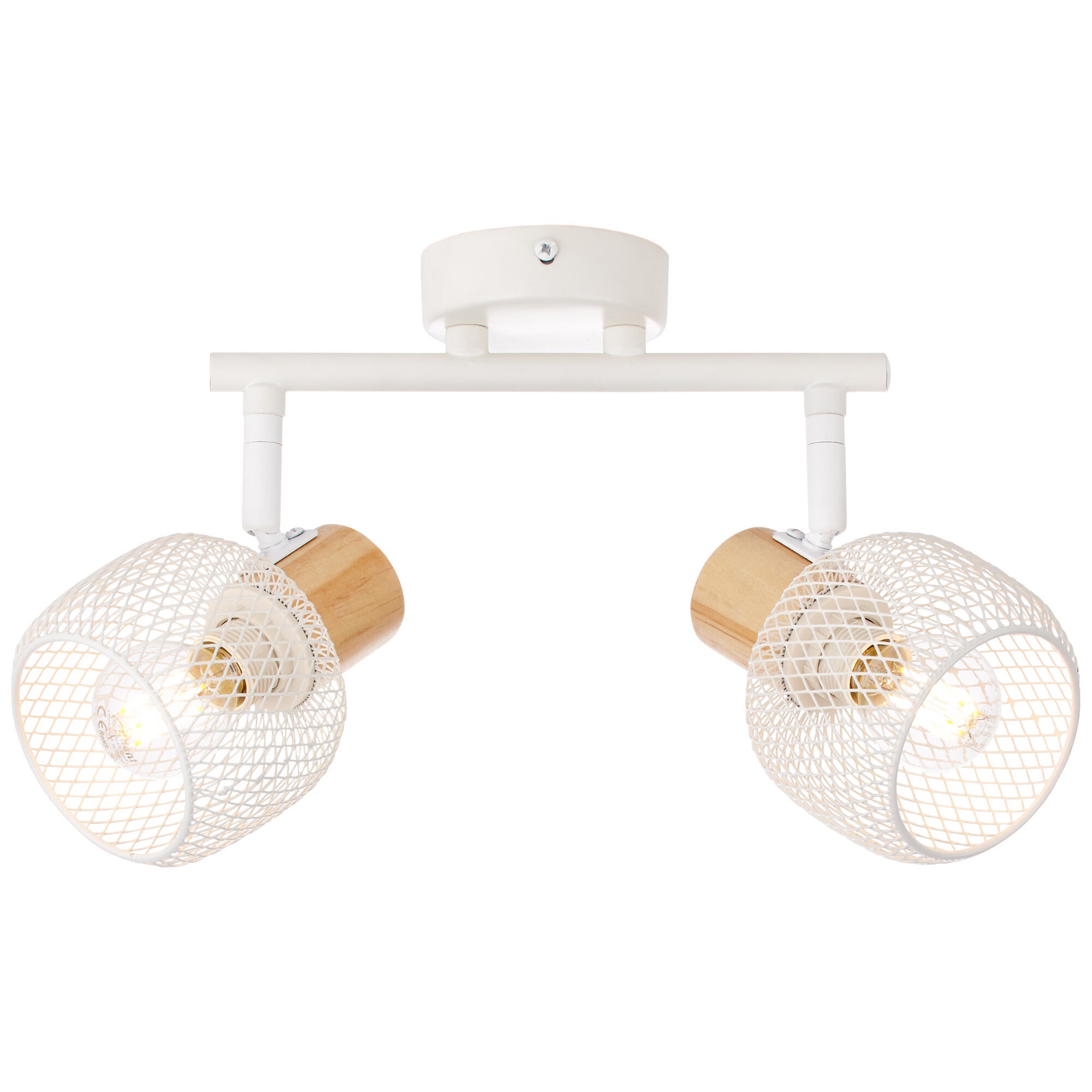 Spot pe bara Giada, 2 x E14, 25 W, alb