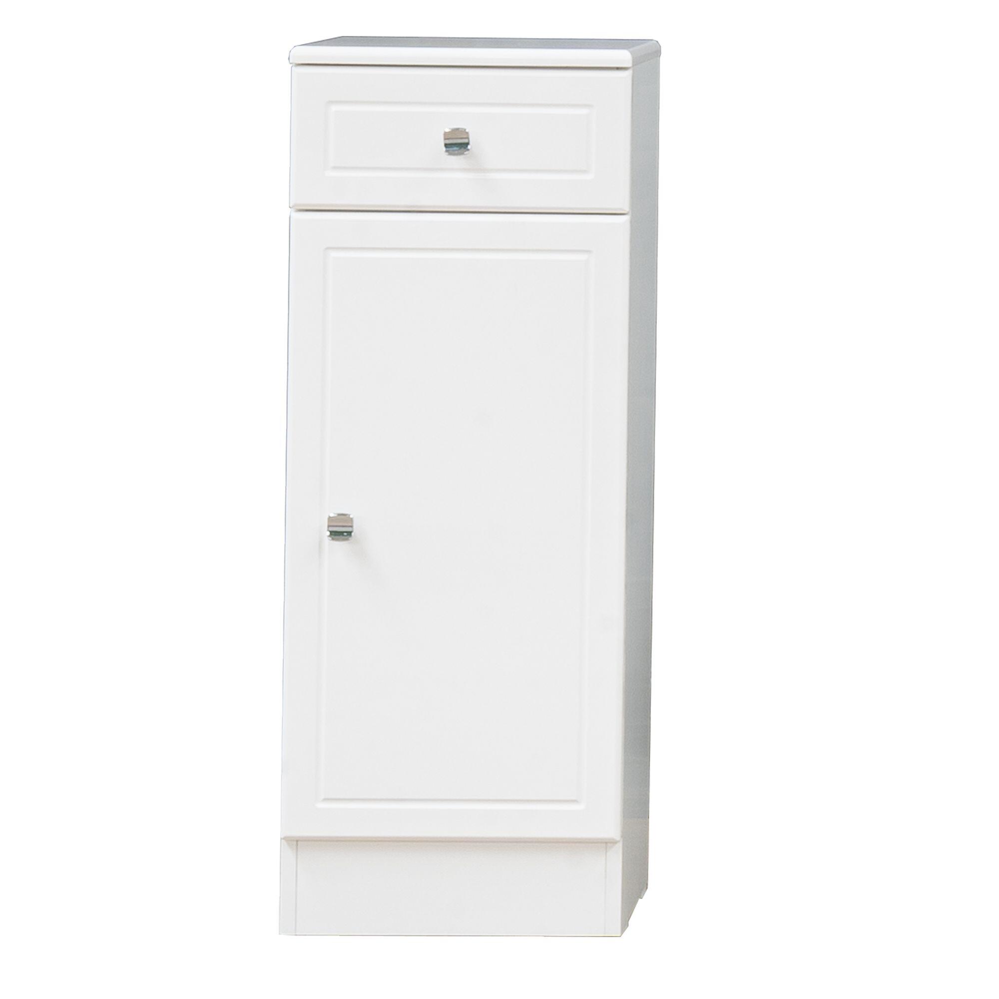 Dulap baie New Elegance, cu sertar si usa, 35 x 80 x 29 cm, alb