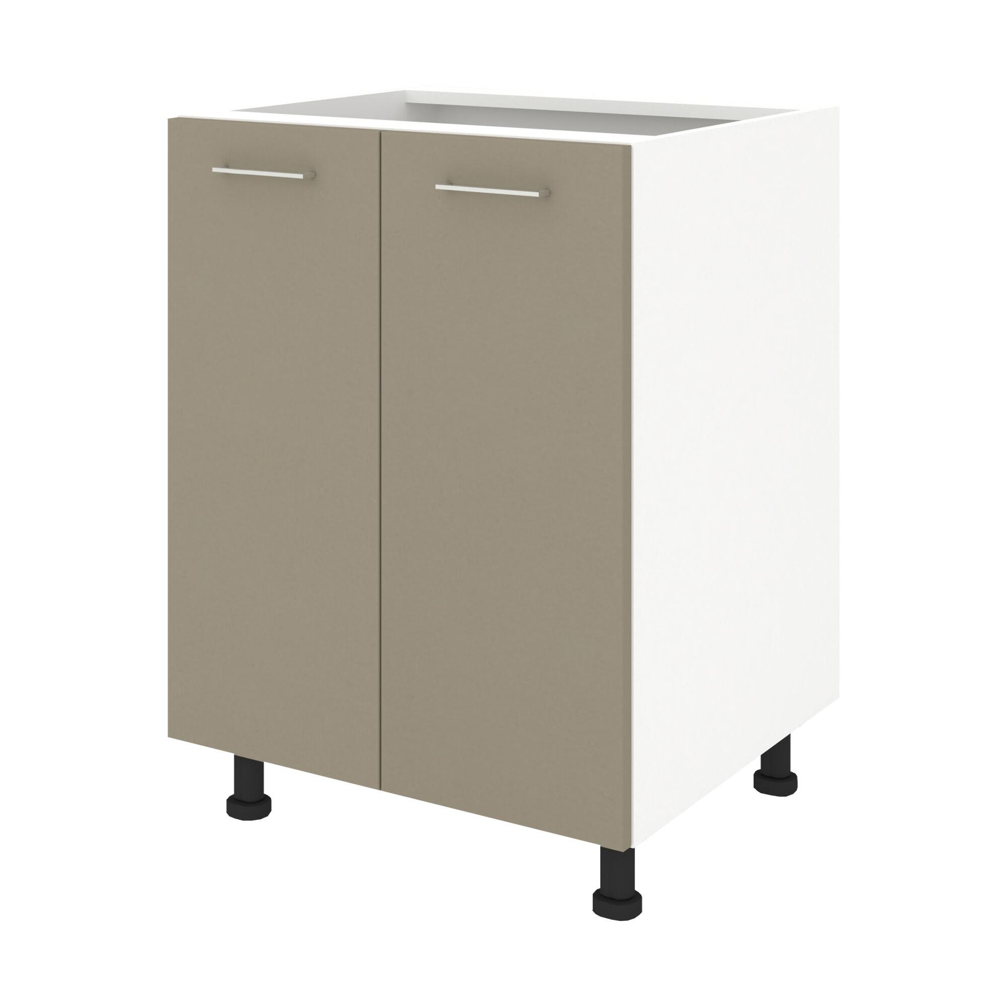 Corp inferior Delice, 2 usi, latime 60 cm, material usa PAL melaminat, decor taupe