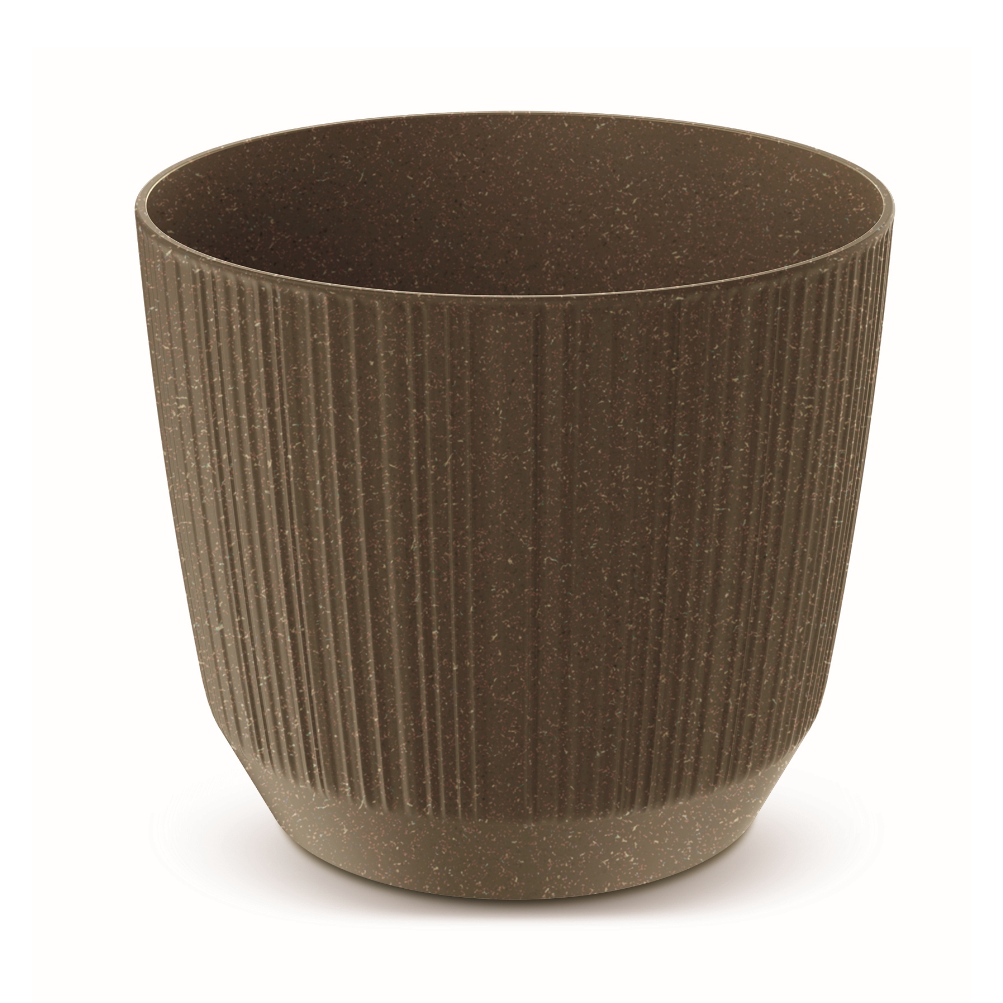 Ghiveci flori Ryfo, plastic, Ø 15 cm, maro