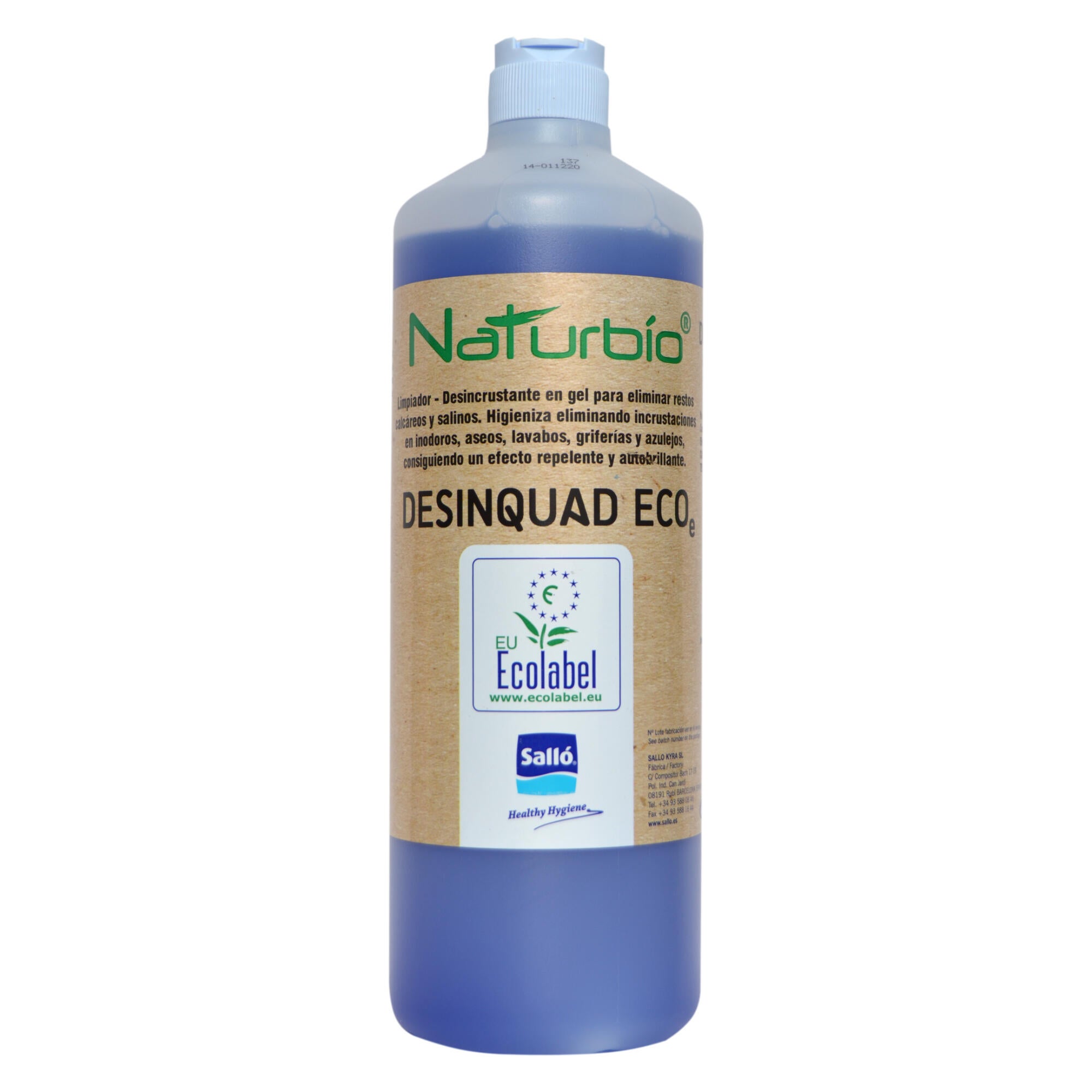 Gel dezincrustant pentru eliminarea calcarului, Naturbio, 1 L