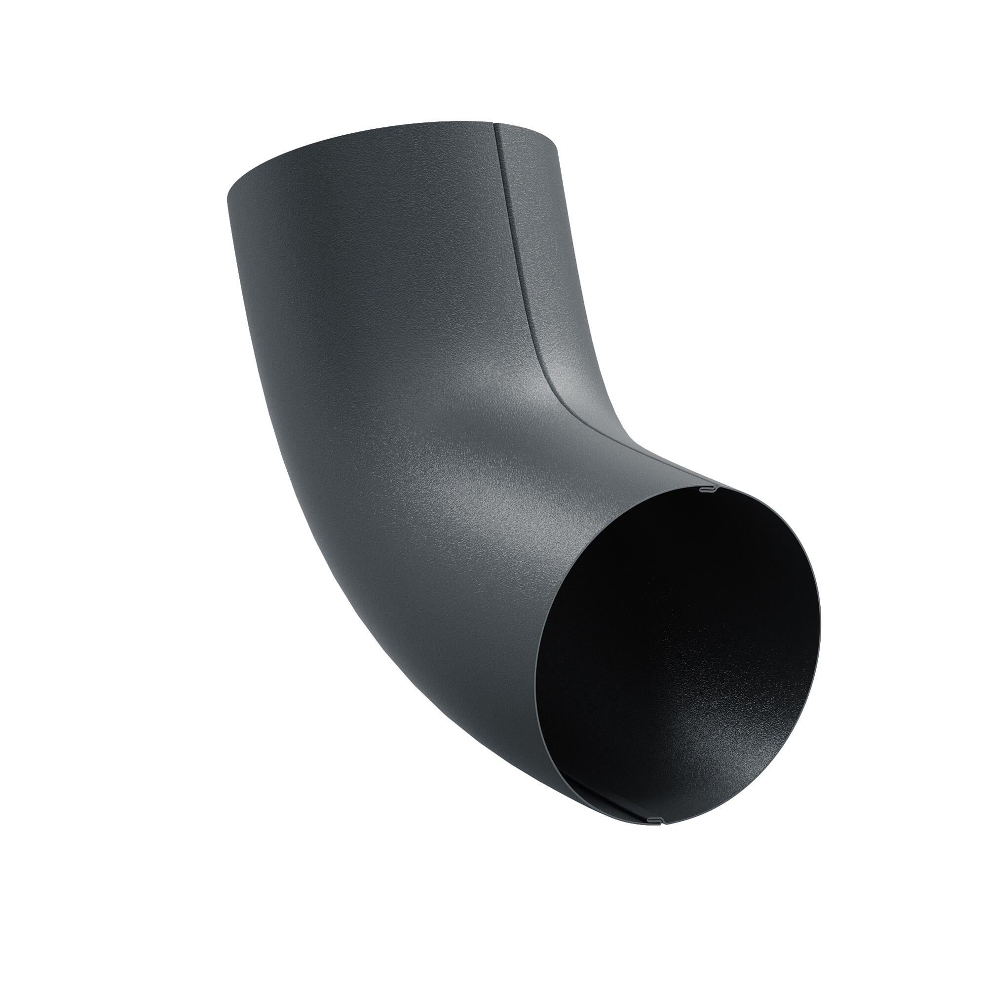 Cot burlan 60° Bilka, gri grafit mat, 100 mm, metal