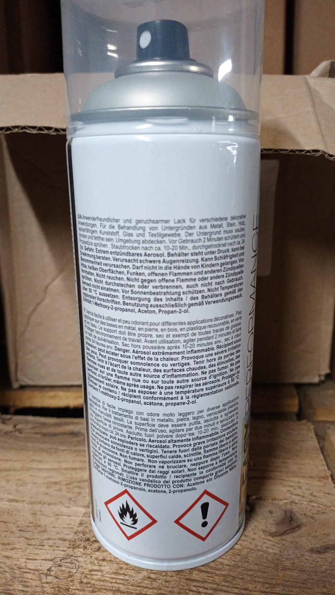 Spray decorativo Dupli-color brilhante 400ml prata - 3