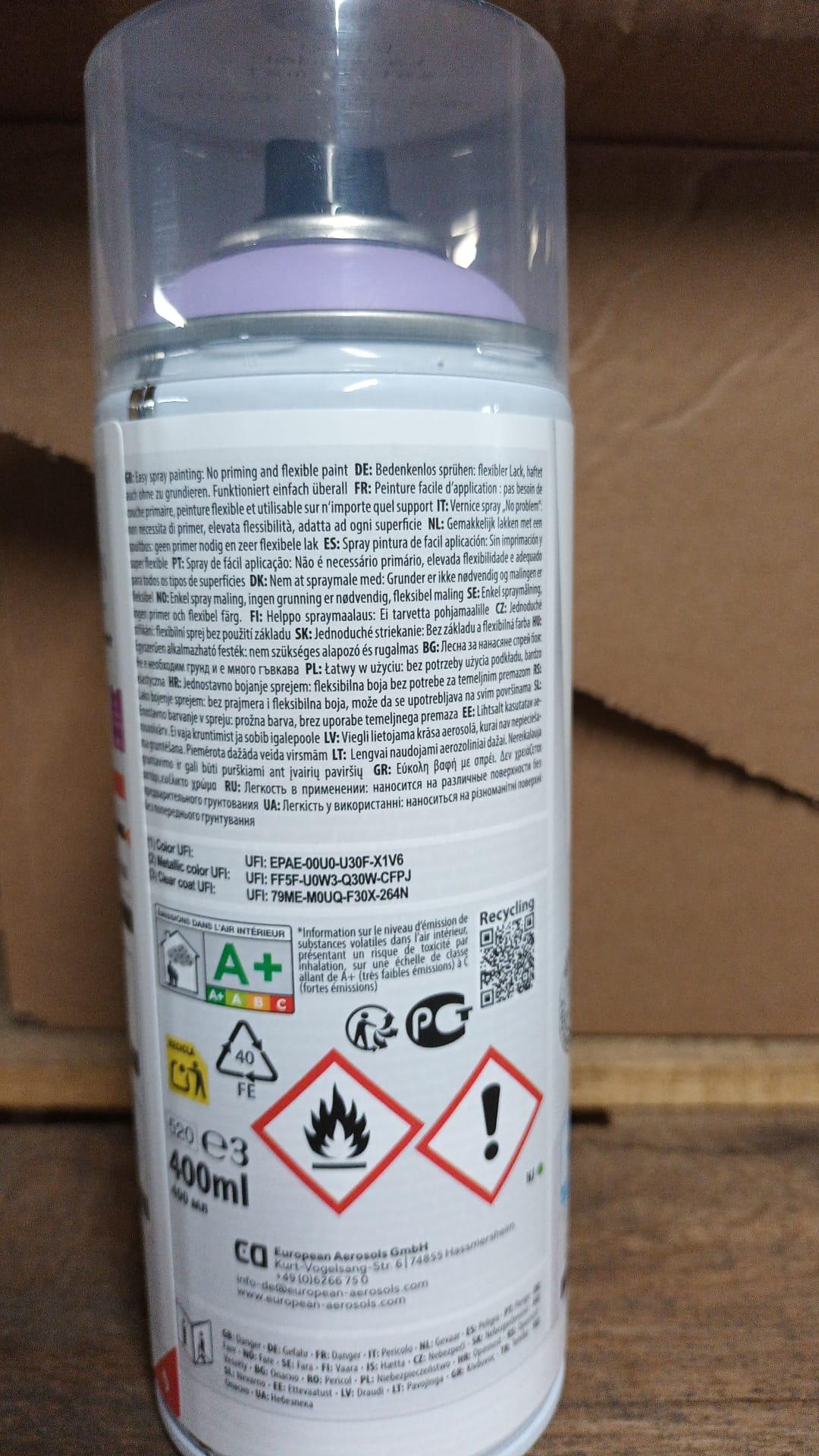 Spray decorativo Dupli-color brilhante 400ml lavanda - 2