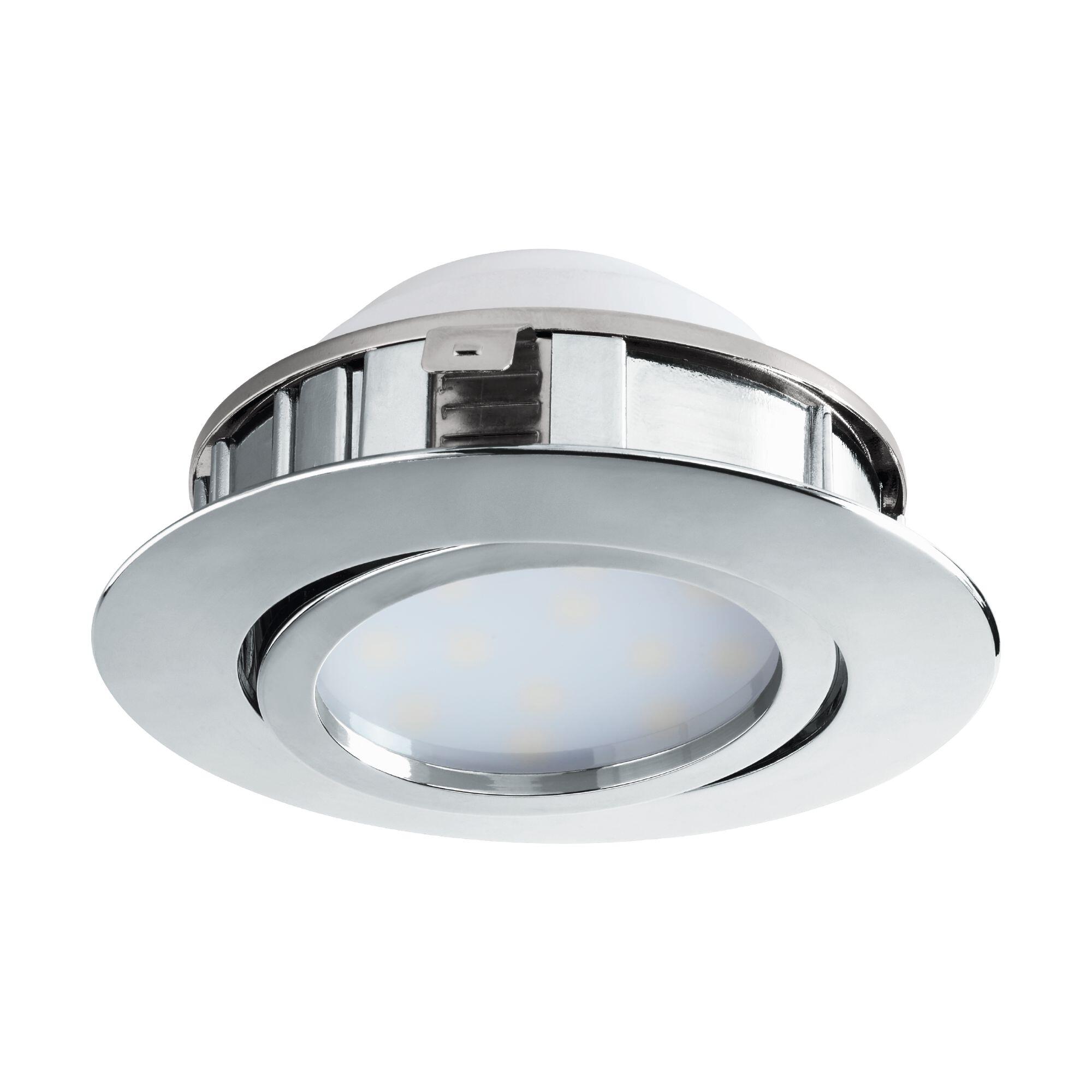 Spot LED incastrat Pineda, 6 W, 500 lm, orientabil, crom