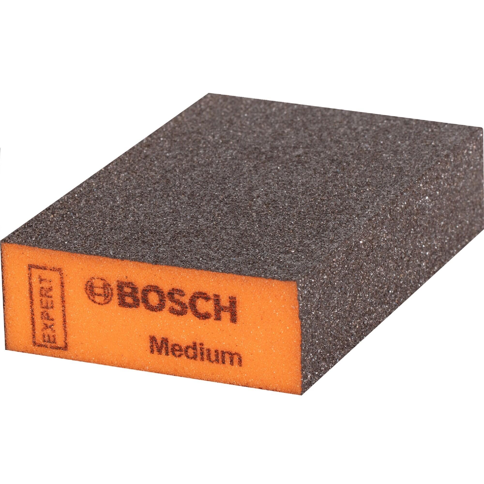 Burete abraziv Bosch, pentru slefuire medie, 69 x 97 x 26 mm