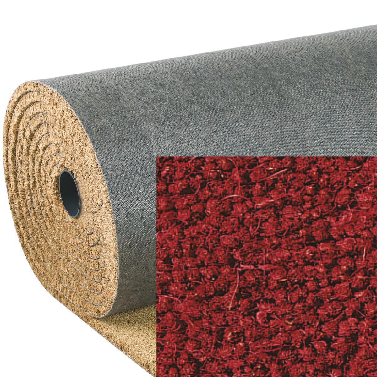 Zerbino Bob in cocco rosso rettangolare, L 100 cm - 2