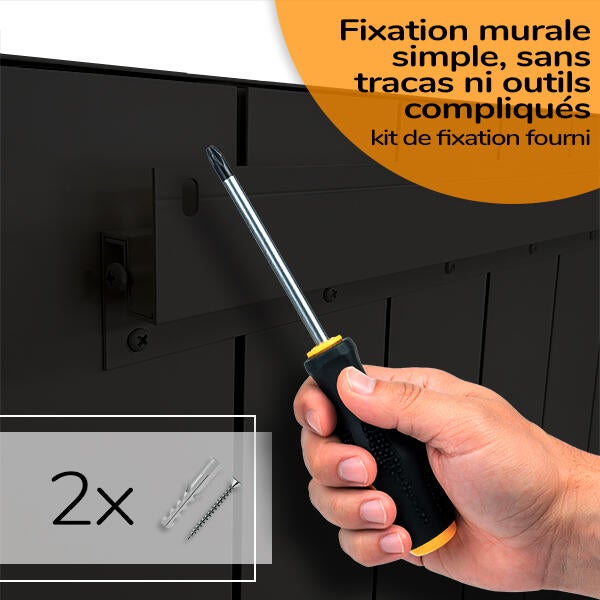 Radiateur électrique céramique connecté HJM AVA V Noir - 7