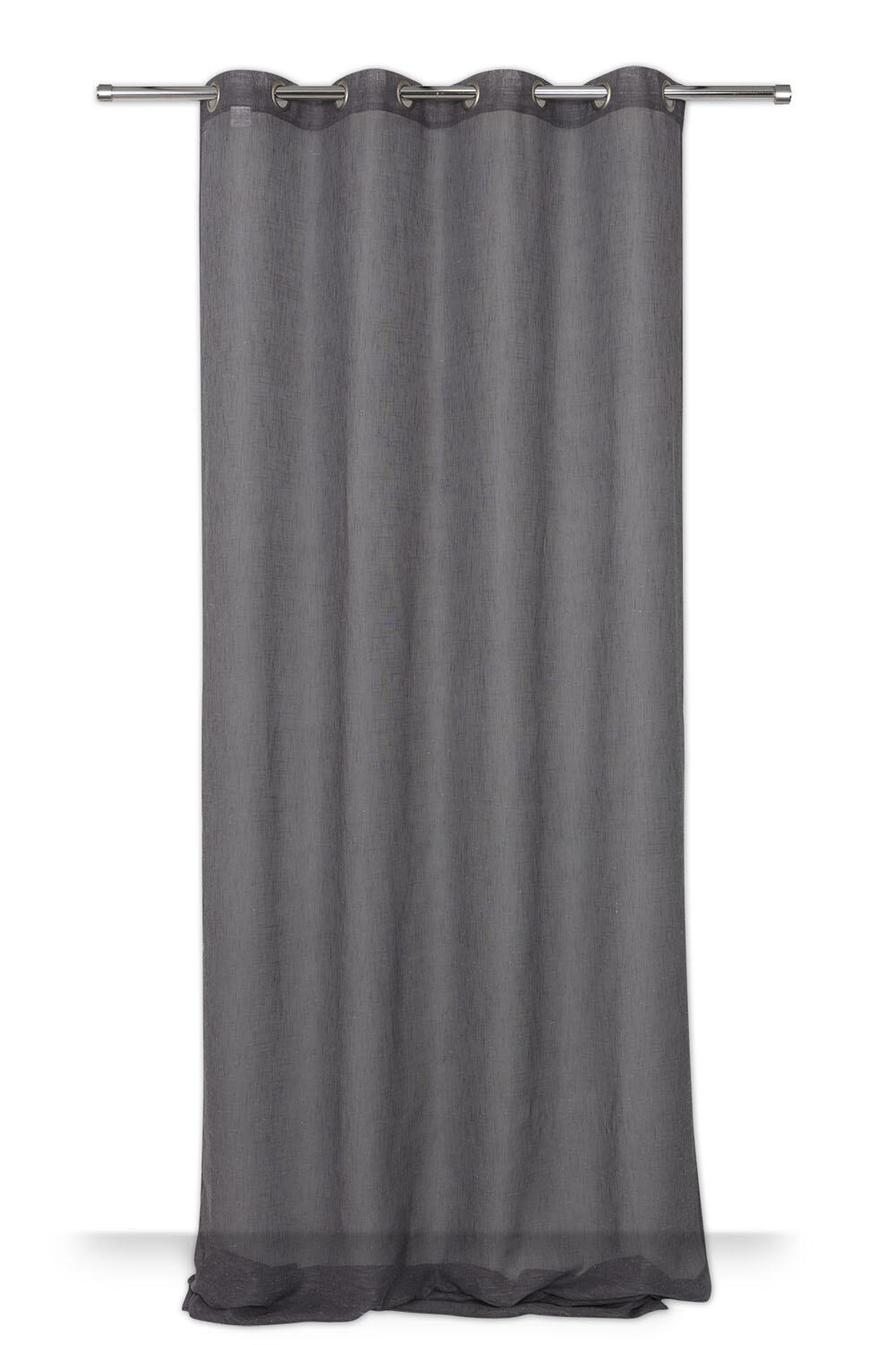 Visillo semi-transparente ollaos Carla poliéster liso gris 140x280cm - 8