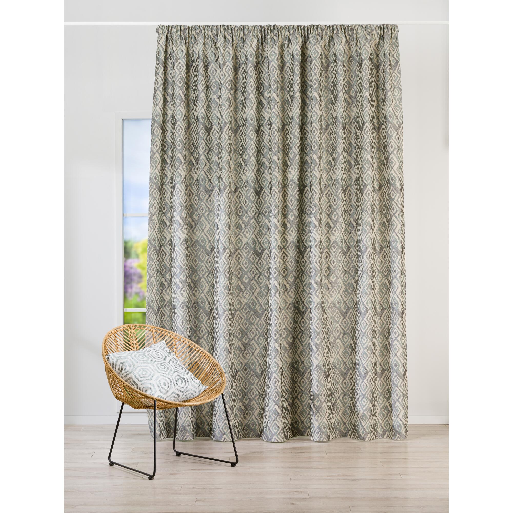Draperie 270 x 260 cm Moroccan, cu rejansa, gri