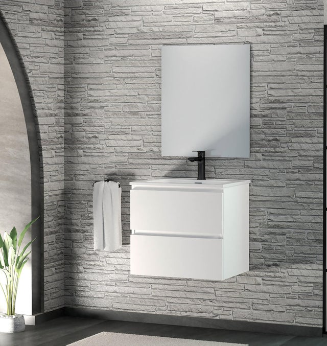 MUEBLE DE BAÑO MAYA BLANCO 60X39CM 2 CAJONES