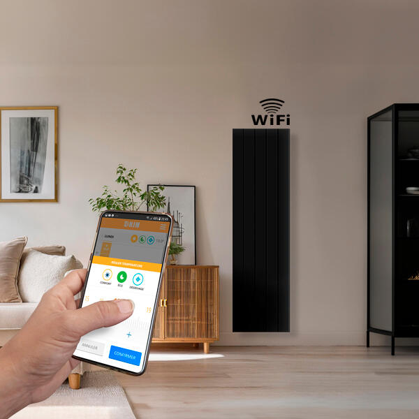 Radiateur électrique céramique connecté HJM AVA V Noir - 1