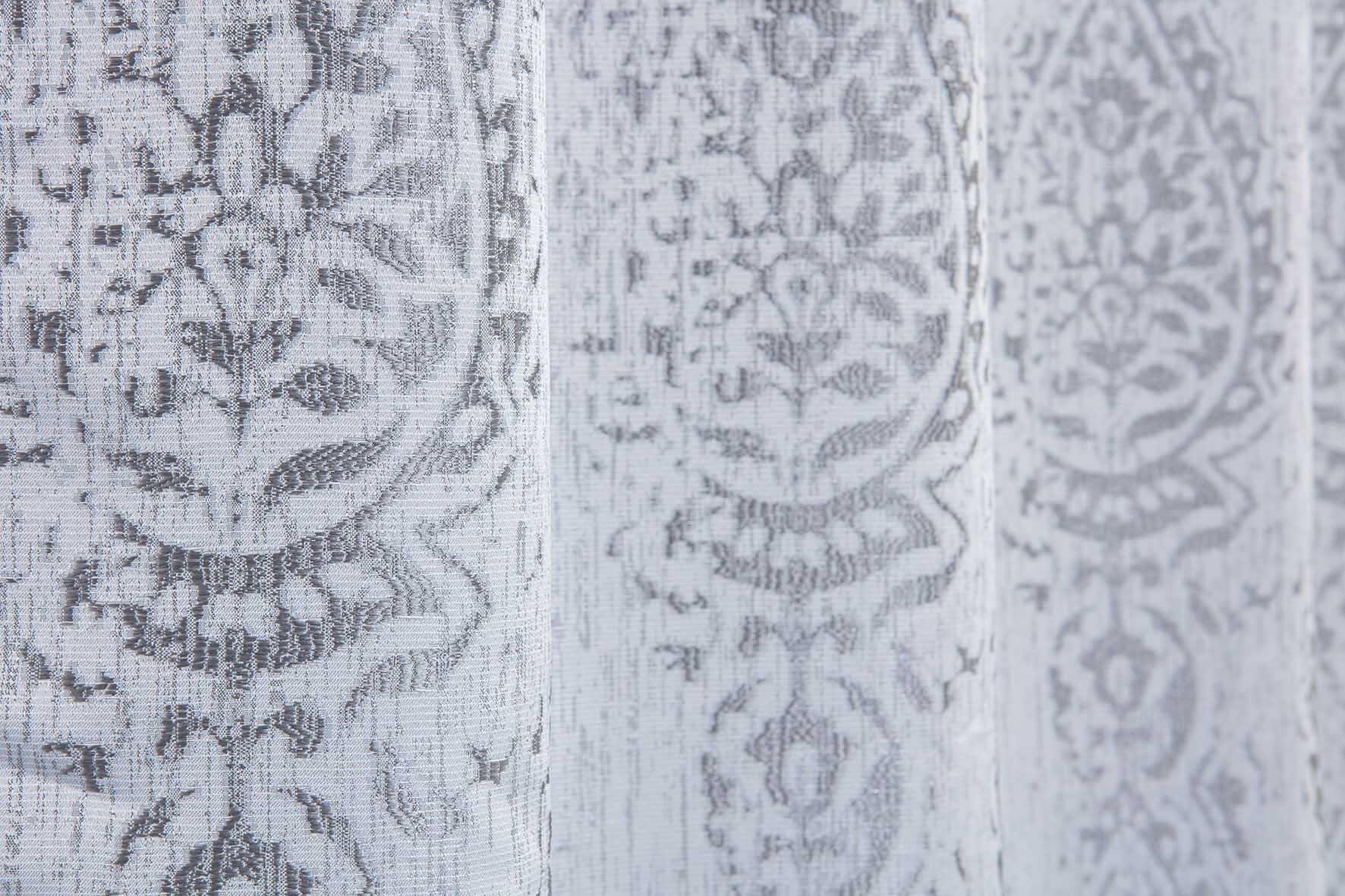 Cortinado ilhós Coralia 140x280cm cinza - 8