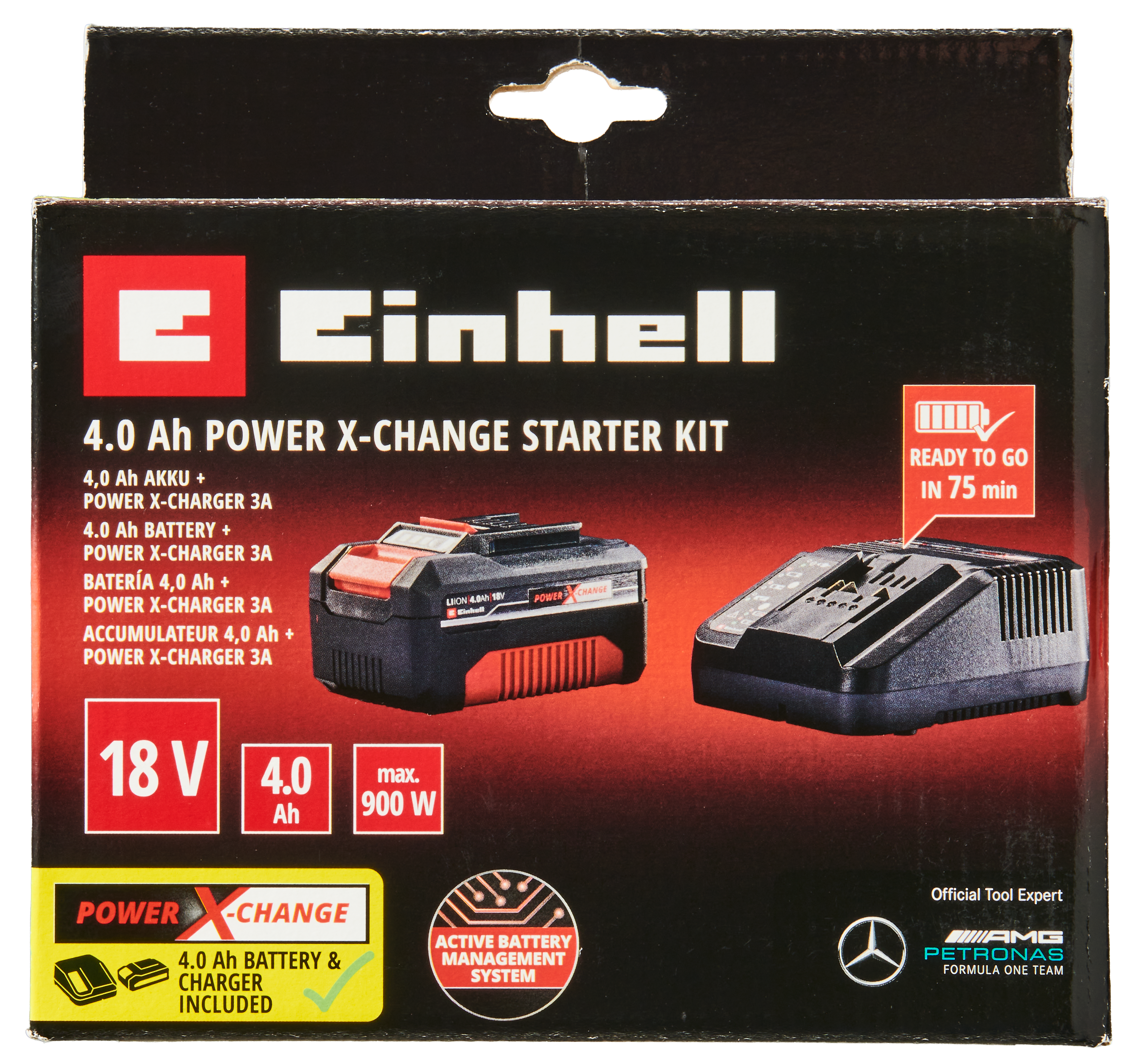 Ładowarka + akumulator zestaw 18V 4Ah Power X-Change Einhell - 12