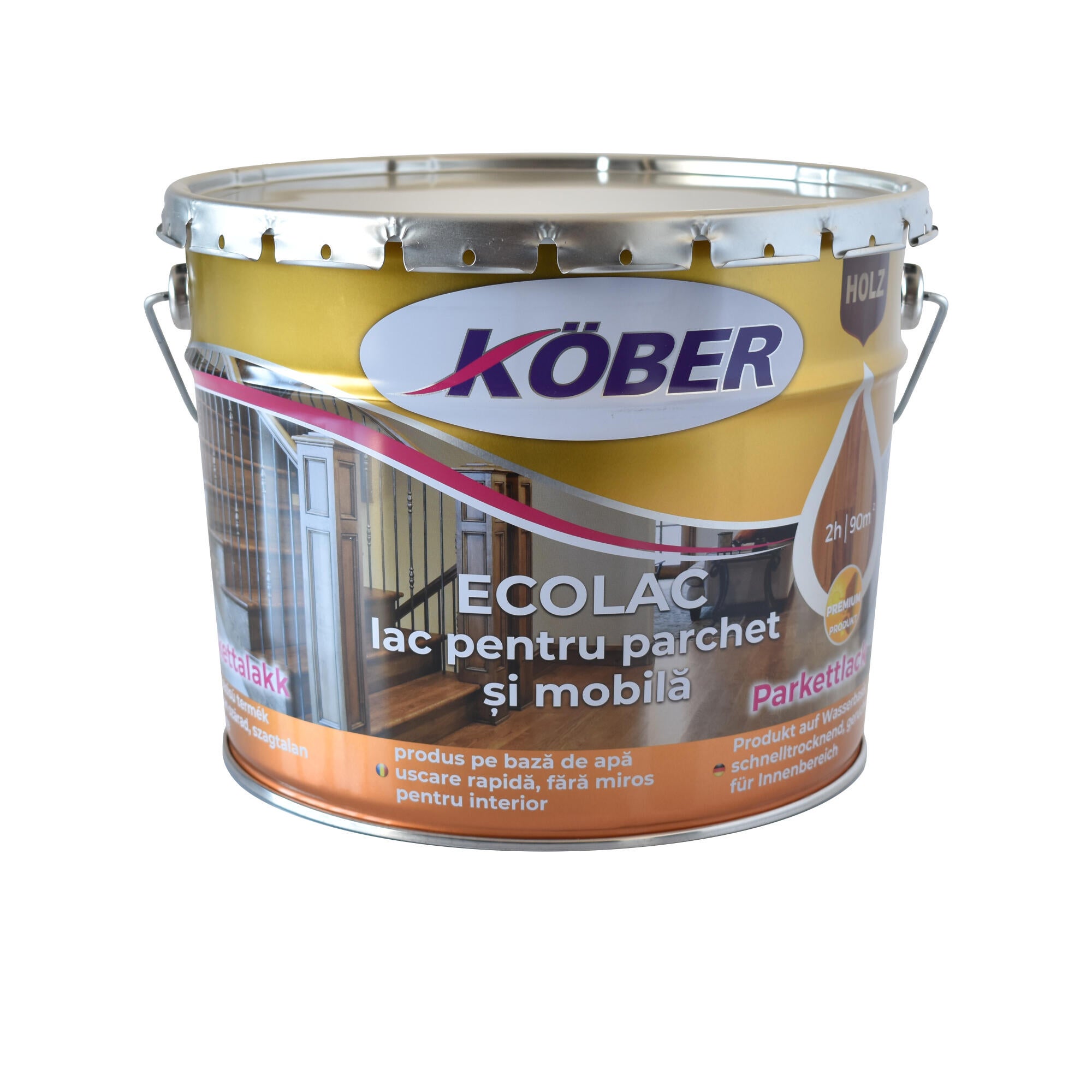 Lac de protectie Kober Ecolac, pentru parchet si mobila , 10 L