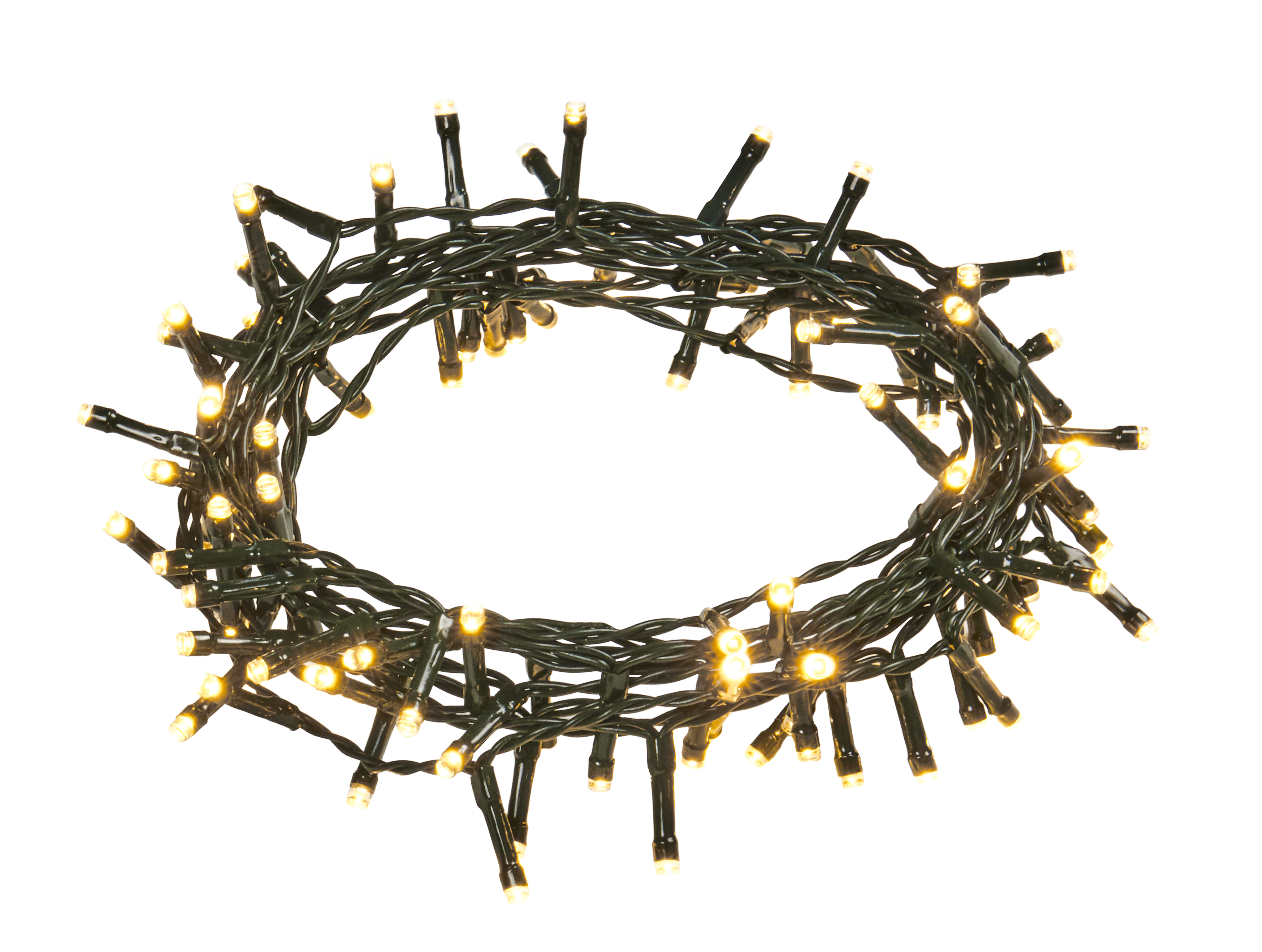 Lampki choinkowe zewnętrzne 100 LED 8 funkcji programator ciepłe białe Cortina - 3