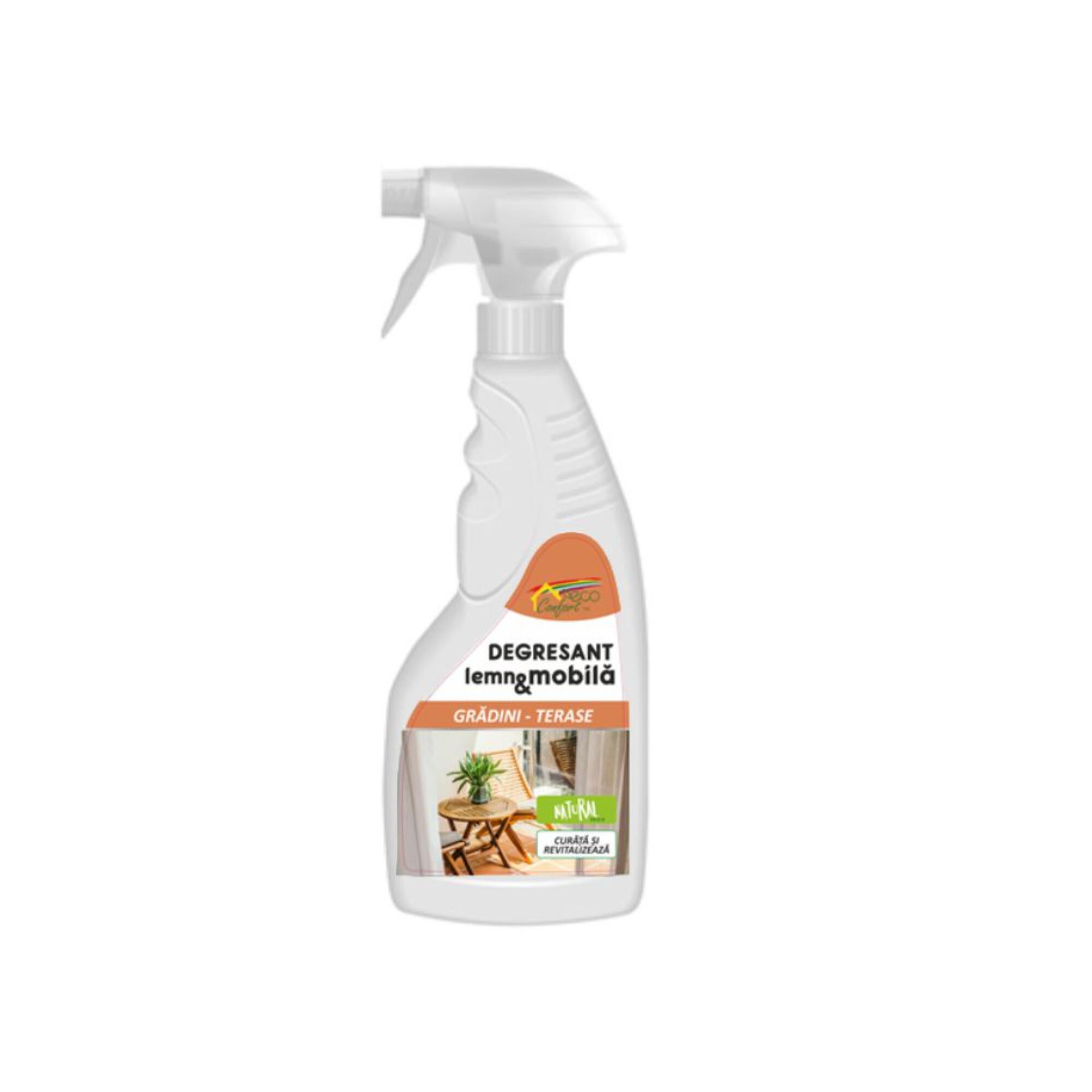 Solutie pentru curatarea mobilierului exterior din lemn exotic, Confort, 0.5 L