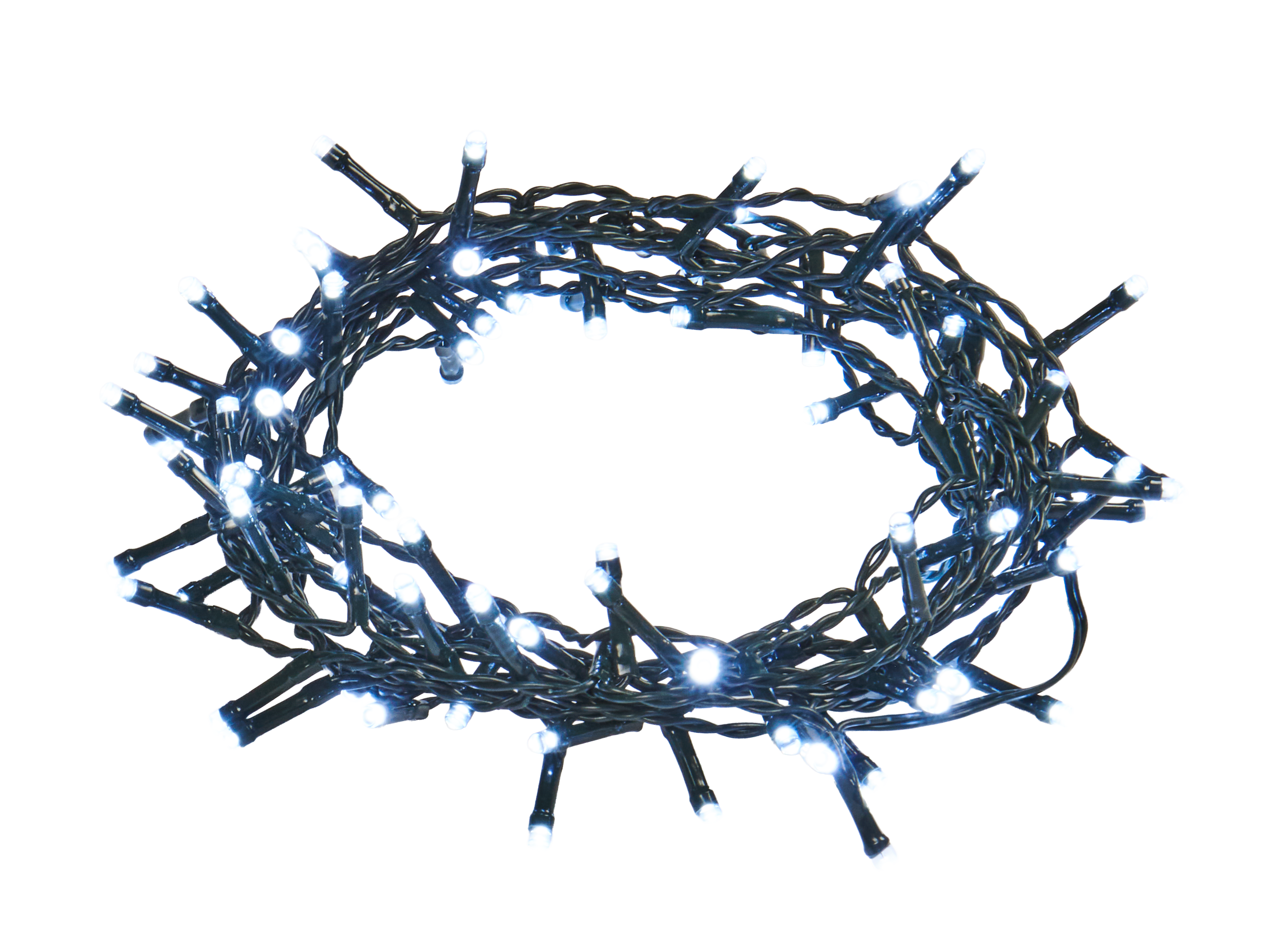 Lampki choinkowe zewnętrzne 100 LED 8 funkcji programator zimne białe Cortina - 3