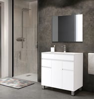 MUEBLE DE BAÑO LONDRES BLANCO 80X45CM 3 PUERTAS Y 2 CAJONES - 1