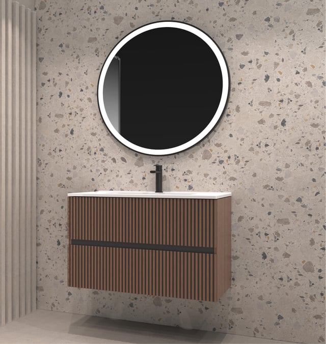 MUEBLE DE BAÑO NOVA GEO NOGAL 60X45CM ALISTONADO