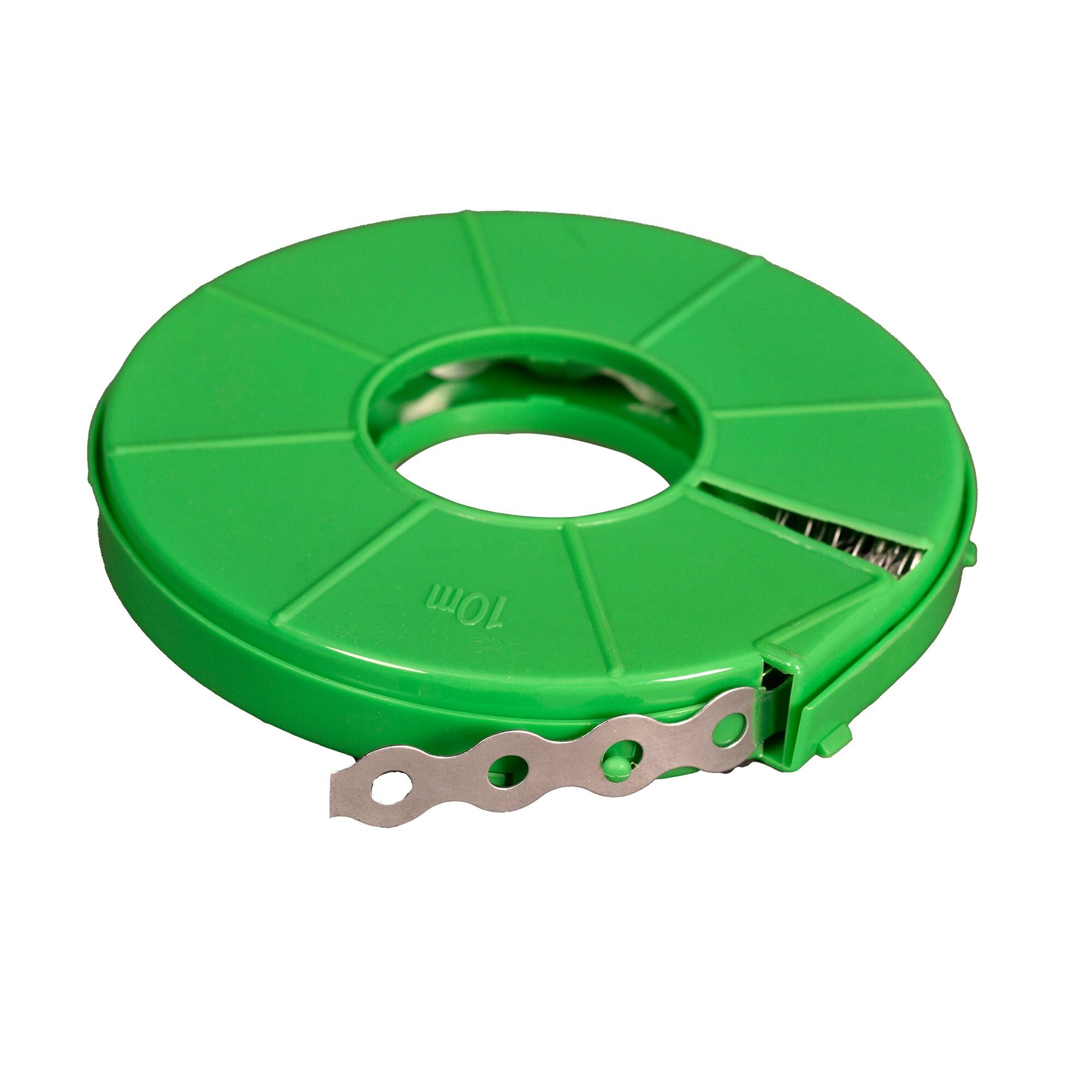 BANDALORE バンダロア Banda metalica perforata 17 mm x 10 m, verde | Leroy Merlin