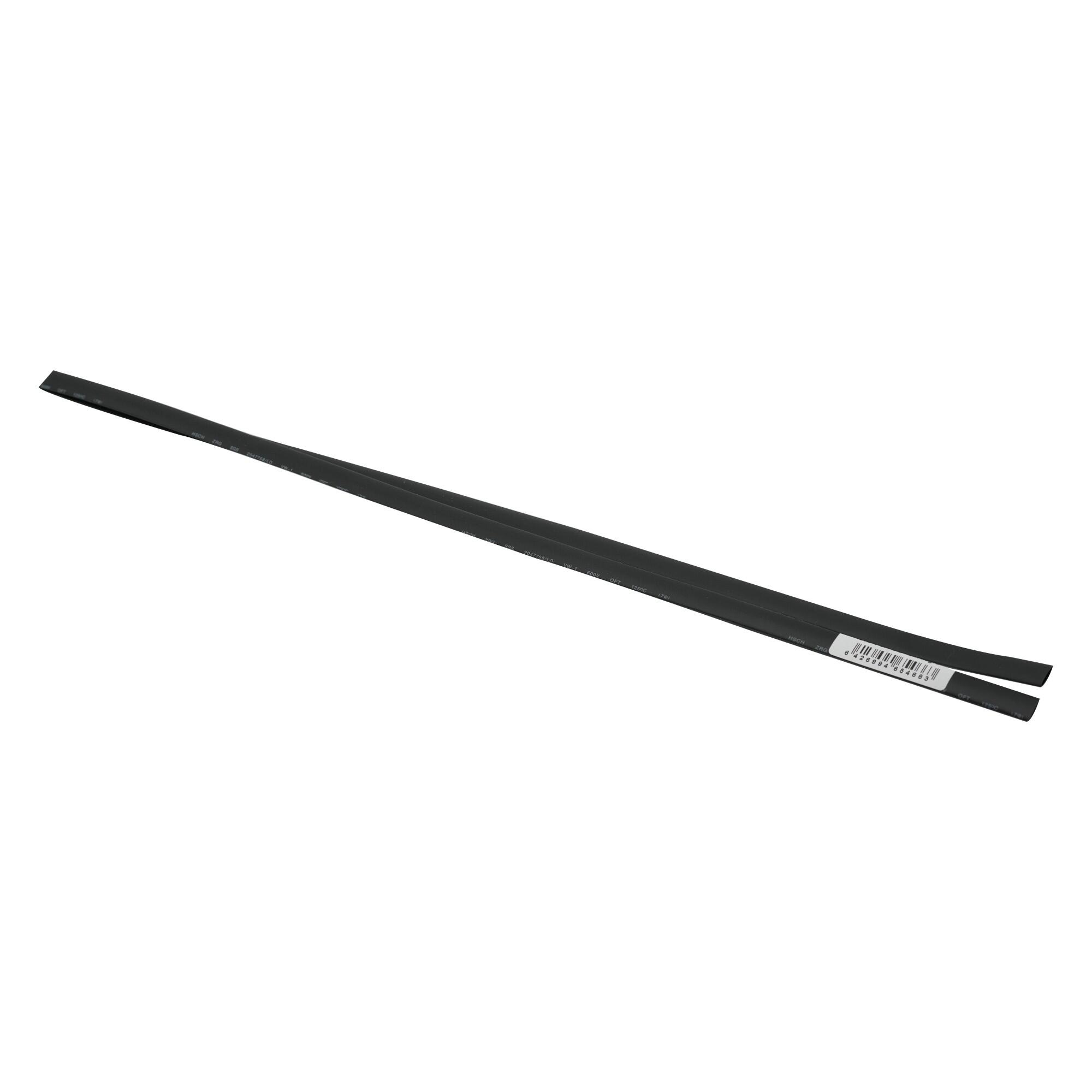 Tub termocontractibil 6.4 mm x 1 m, negru