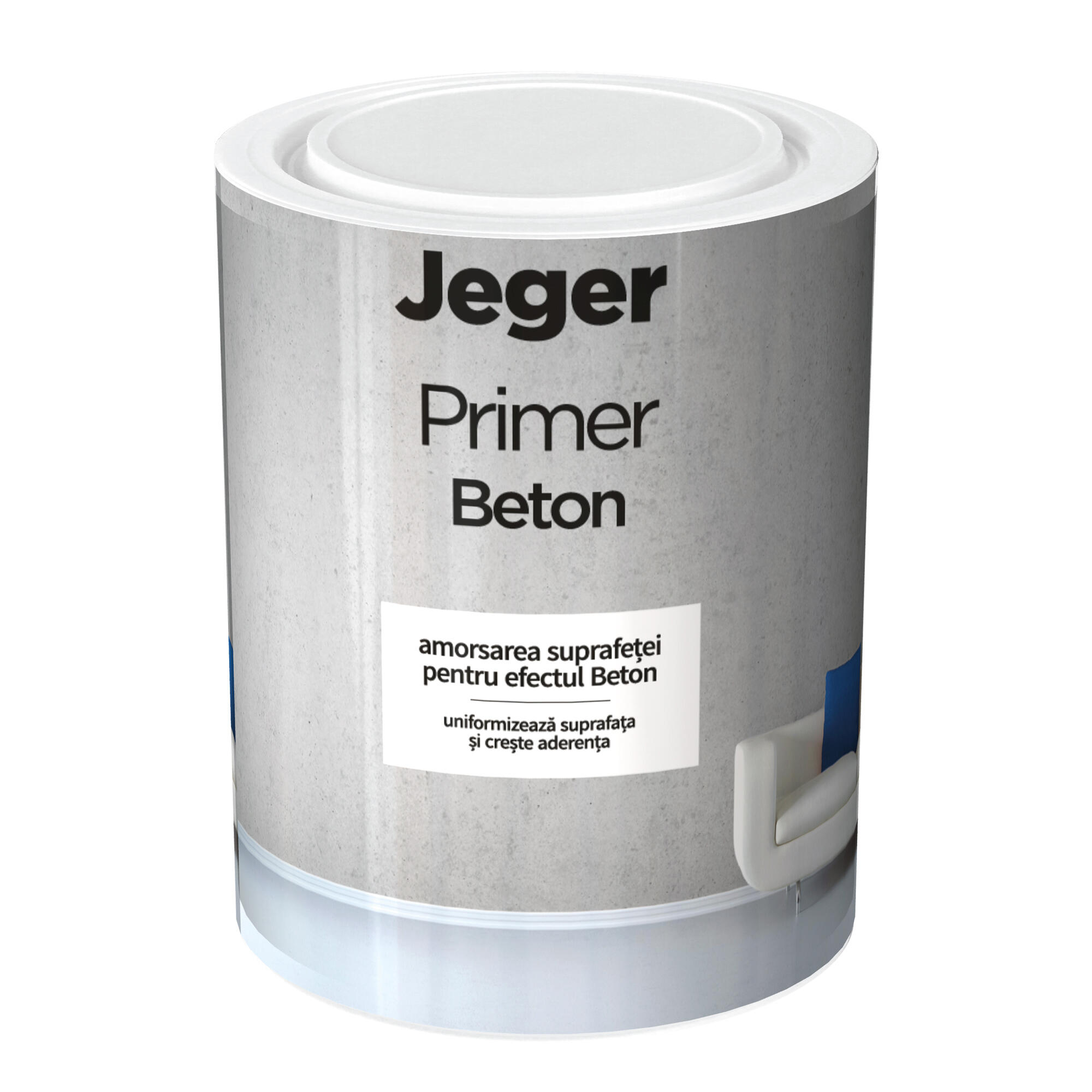 Amorsa Jeger pentru perete, interior, efect Beton, 1 kg