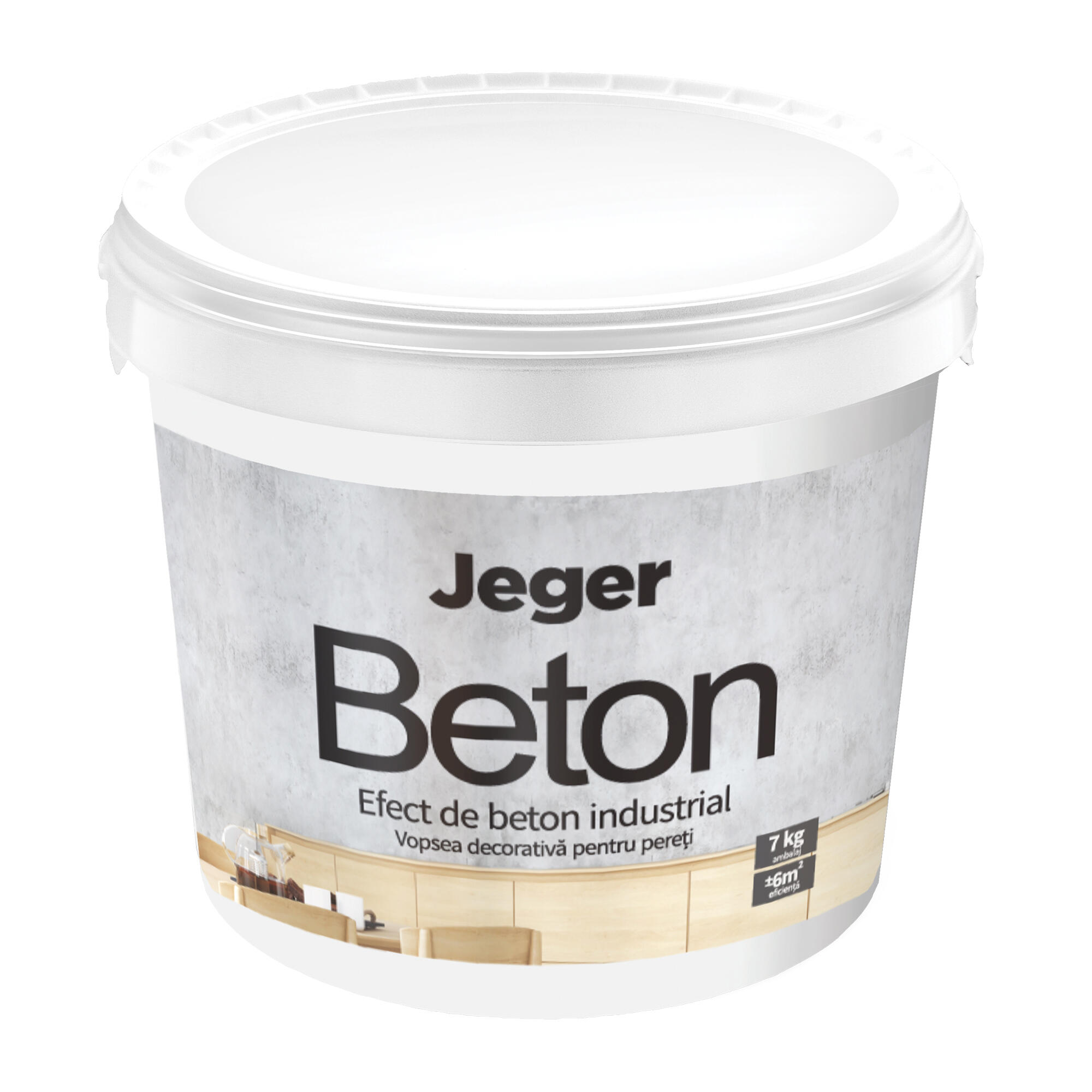 Vopsea decorativa Jeger, efect Beton Firenze, 7 kg | Leroy Merlin