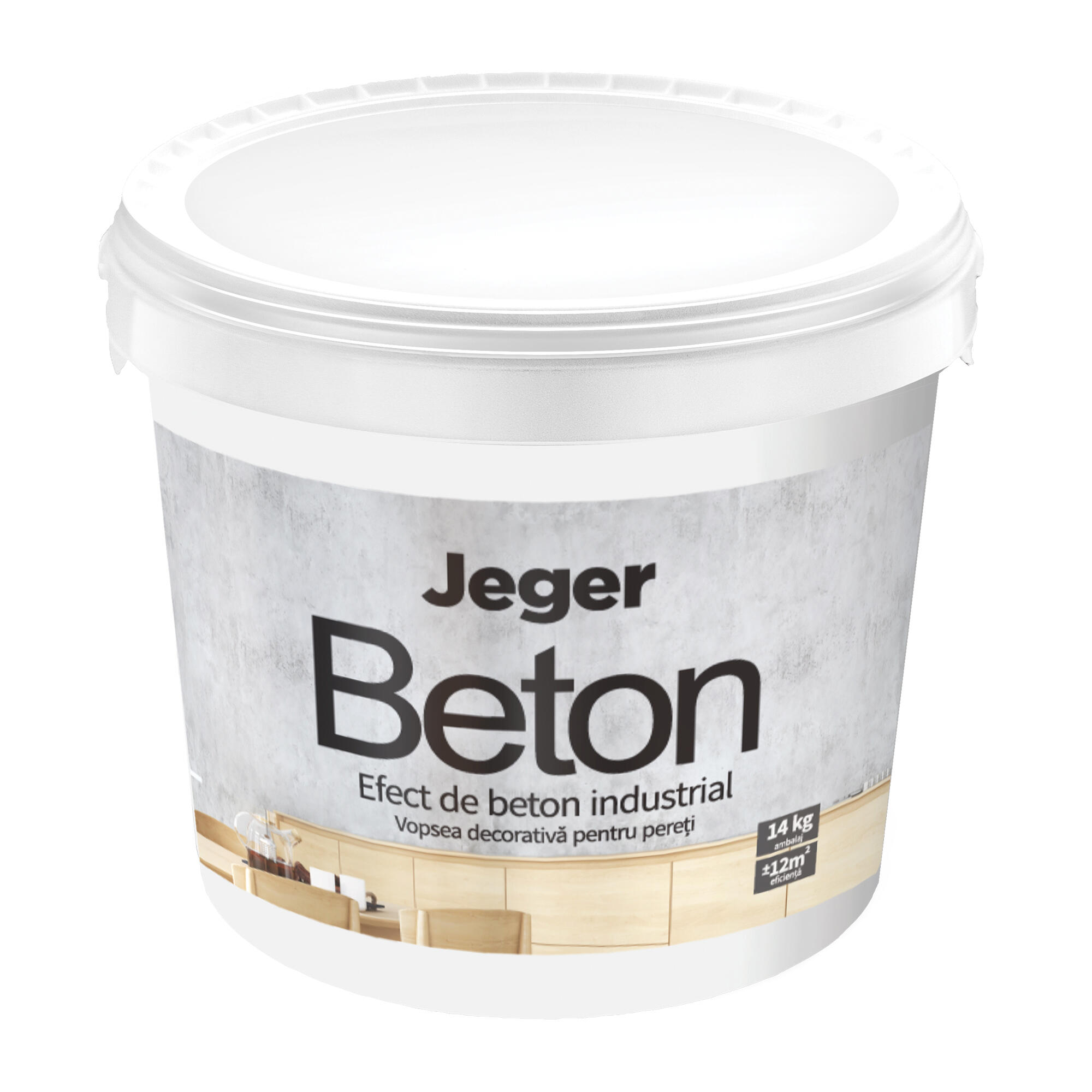 Vopsea decorativa Jeger, efect Beton Firenze, 14 kg