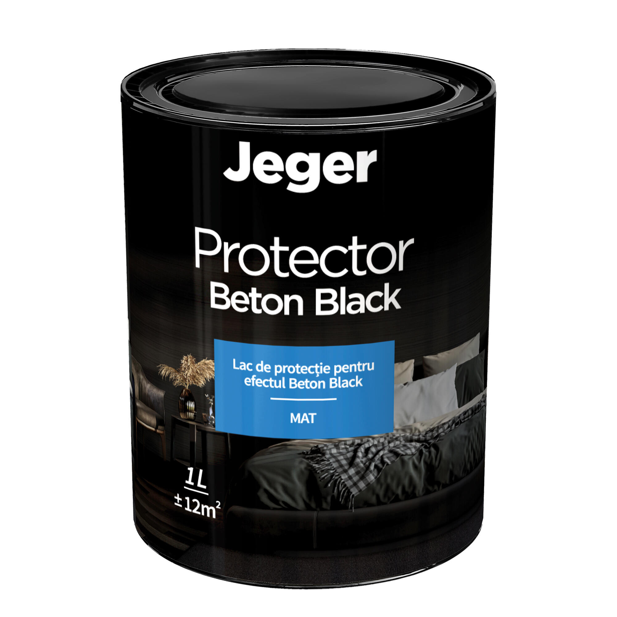 Lac protector pentru vopsea decorativa, Jeger, efect Beton , 1 L