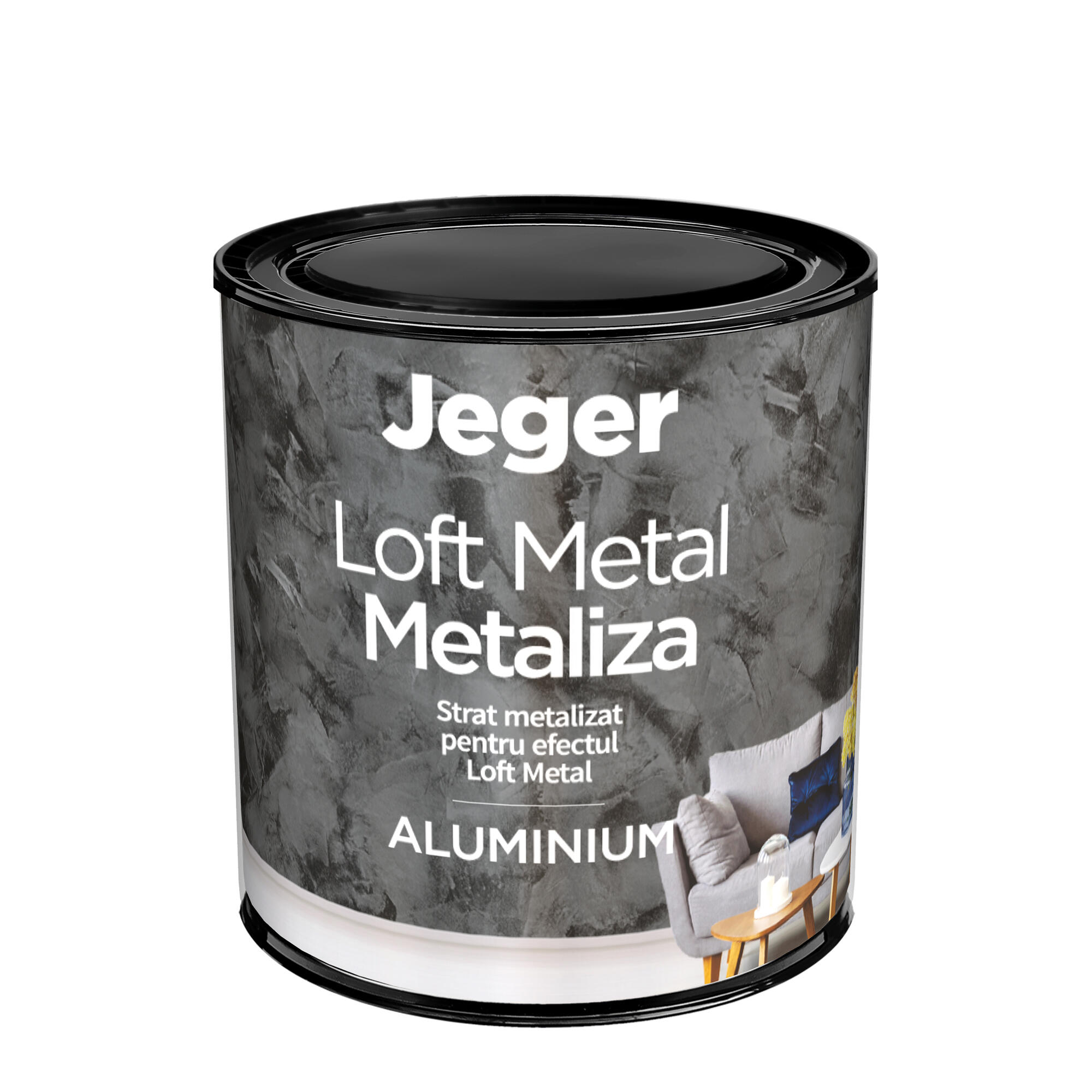 Patina nuantatoare Jeger pentru efect Metaliza, Aluminium, 400 ml