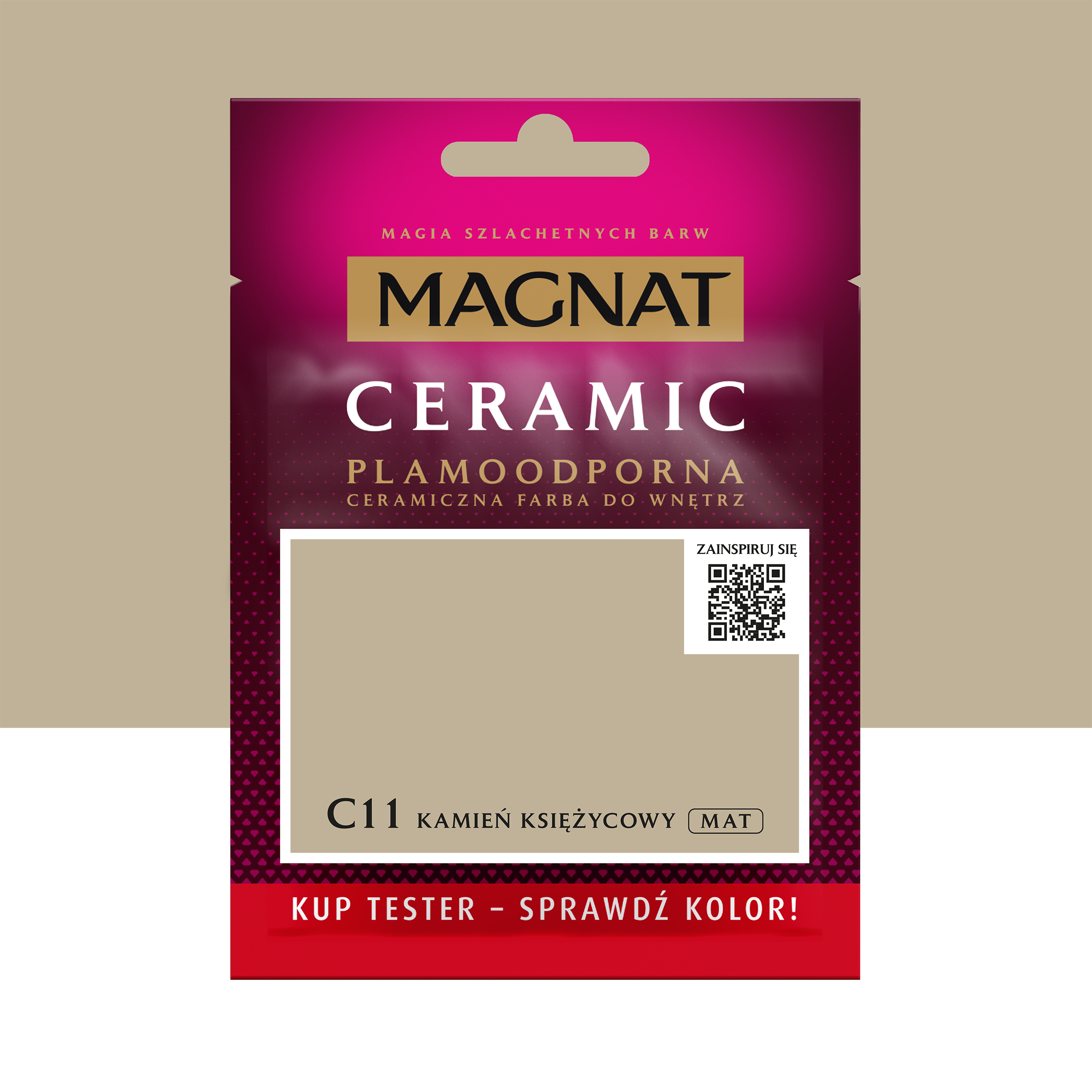 Tester farby Magnat Ceramic Kamień księżycowy 30 ml