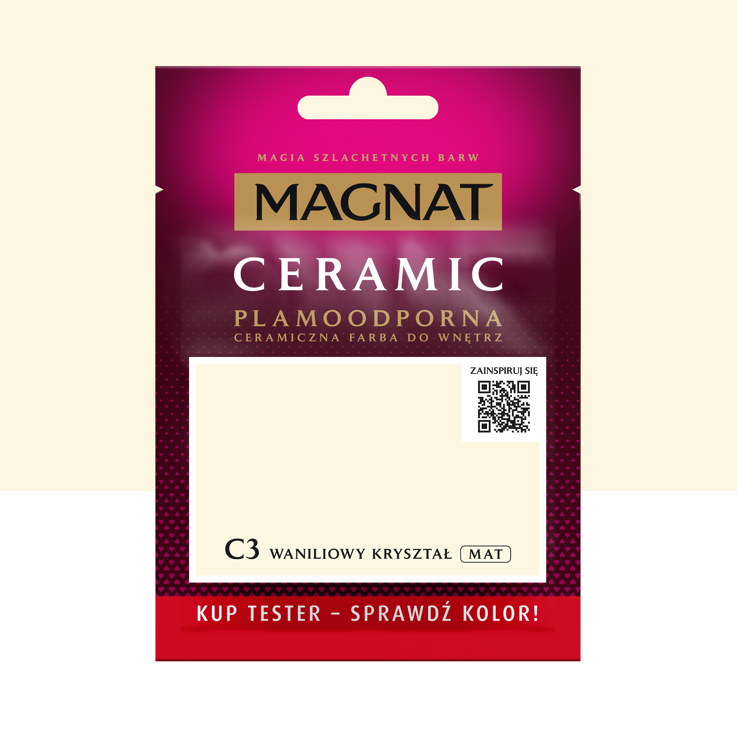 Tester farby Magnat Ceramic Waniliowy kryształ 30 ml