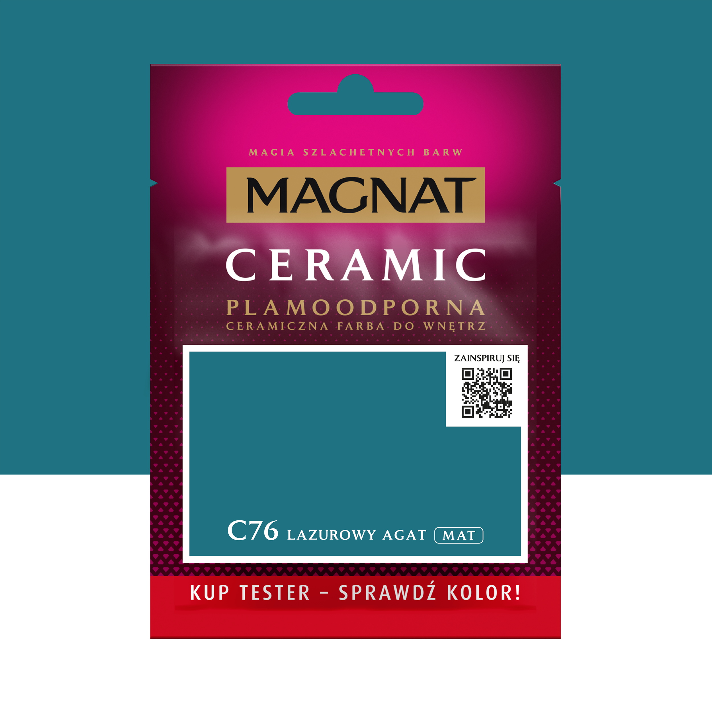 Tester farby Magnat Plamoodporna Lazurowy agat 30 ml