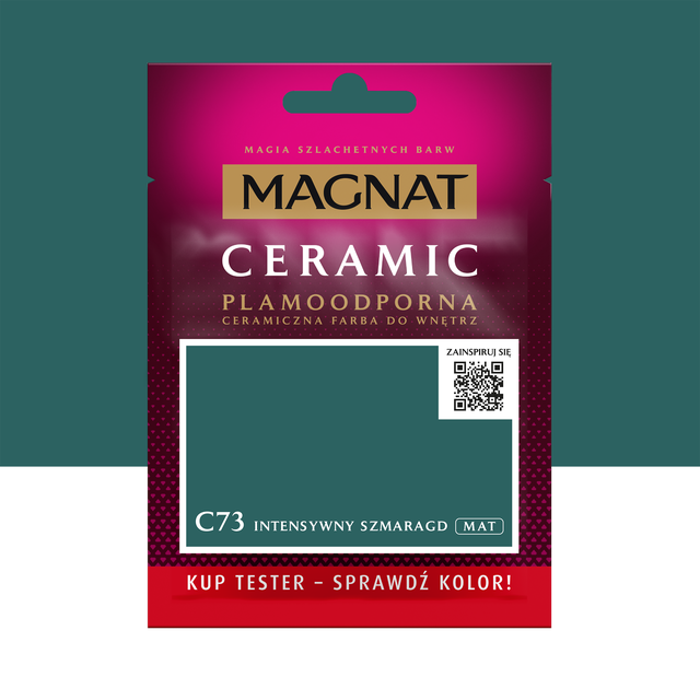 Tester farby Magnat Plamoodporna Intensywny szmaragd 30 ml