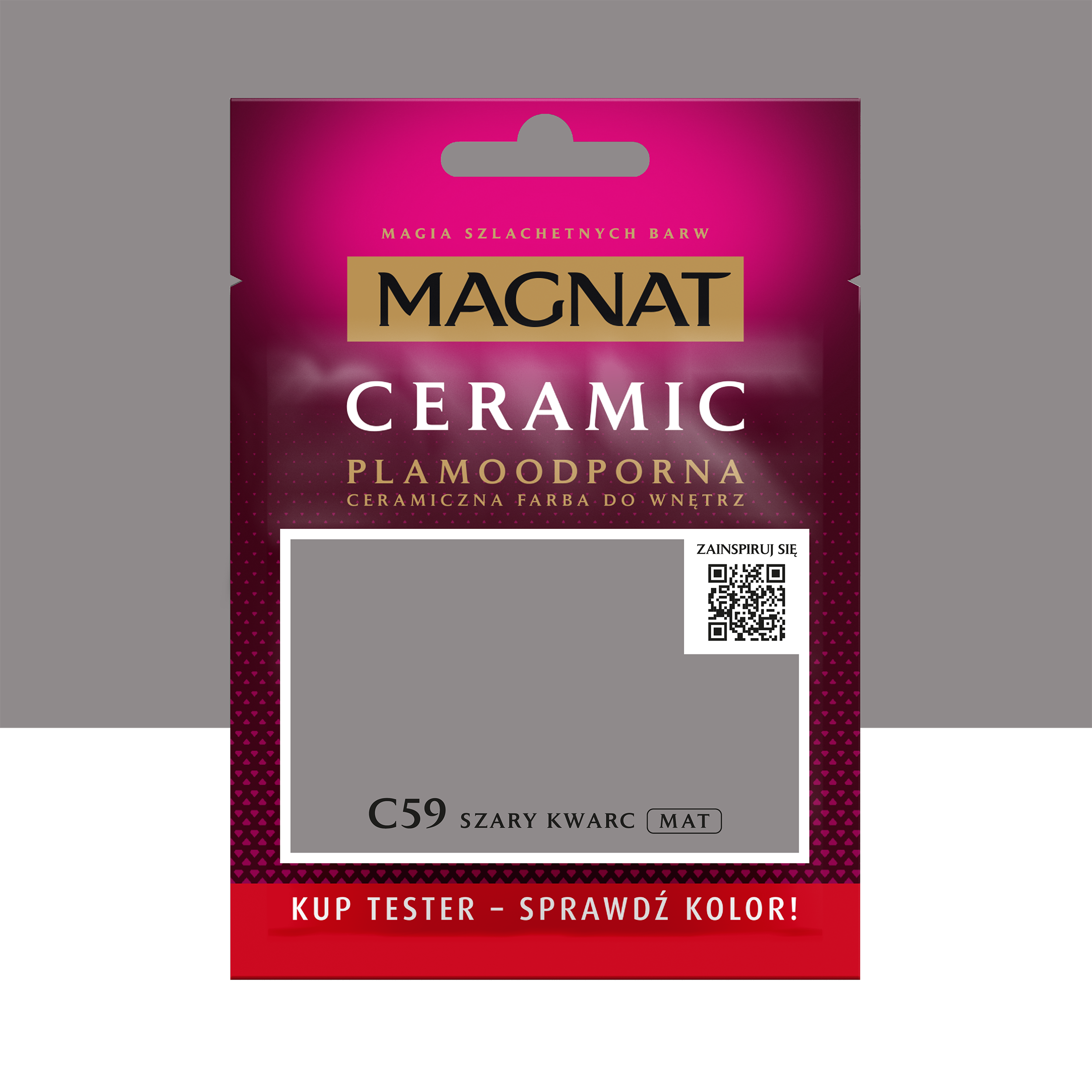 Tester farby Magnat Ceramic Szary kwarc 30 ml