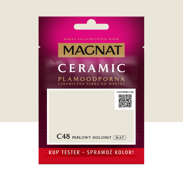 Tester farby Magnat Ceramic Perłowy dolomit 30 ml