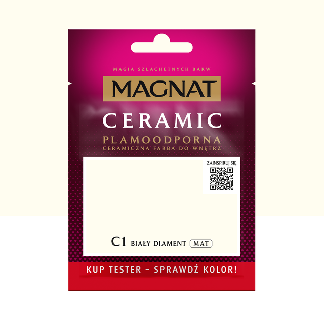 Tester farby Magnat Ceramic Biały diament 30 ml