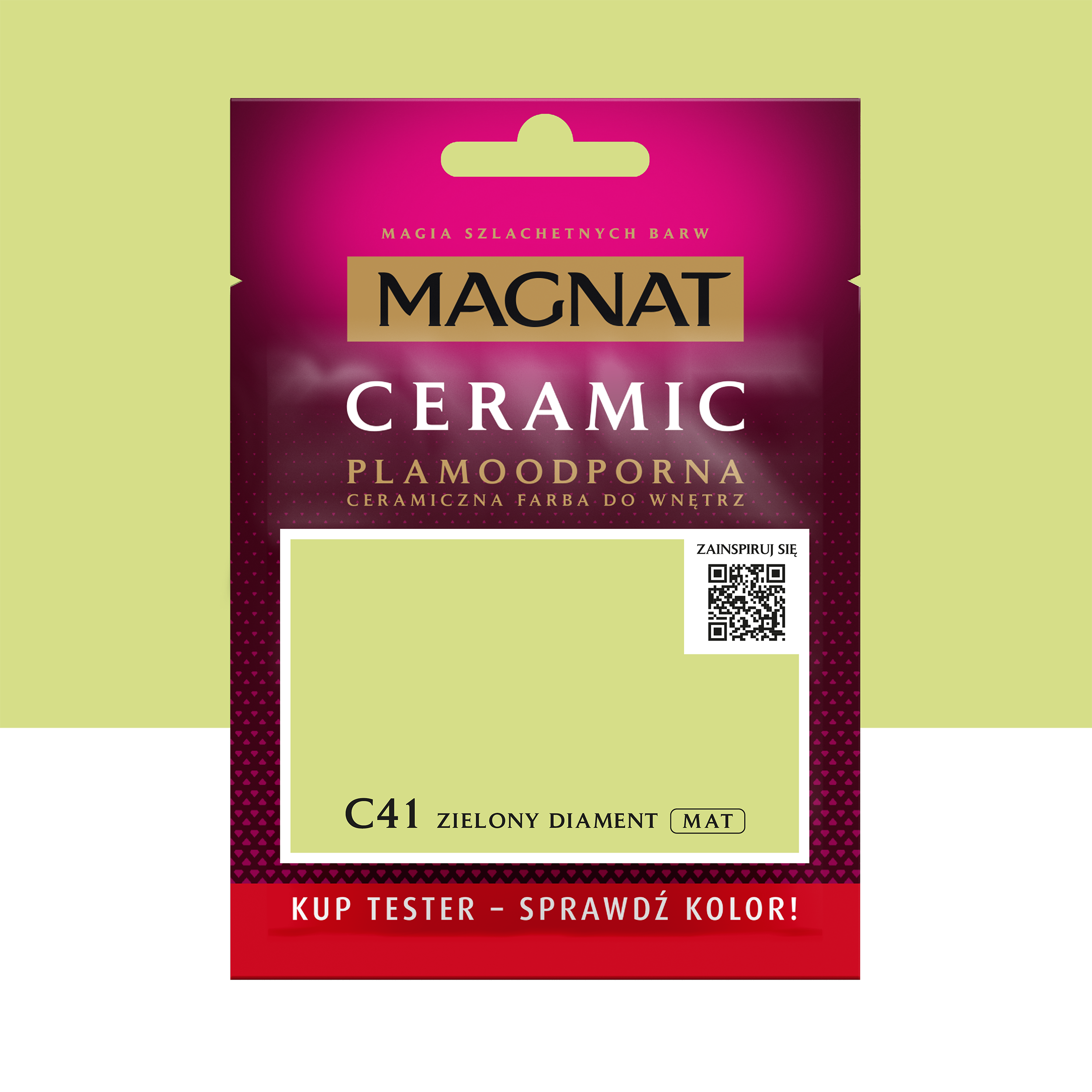 Tester farby Magnat Ceramic Zielony diament 30 ml