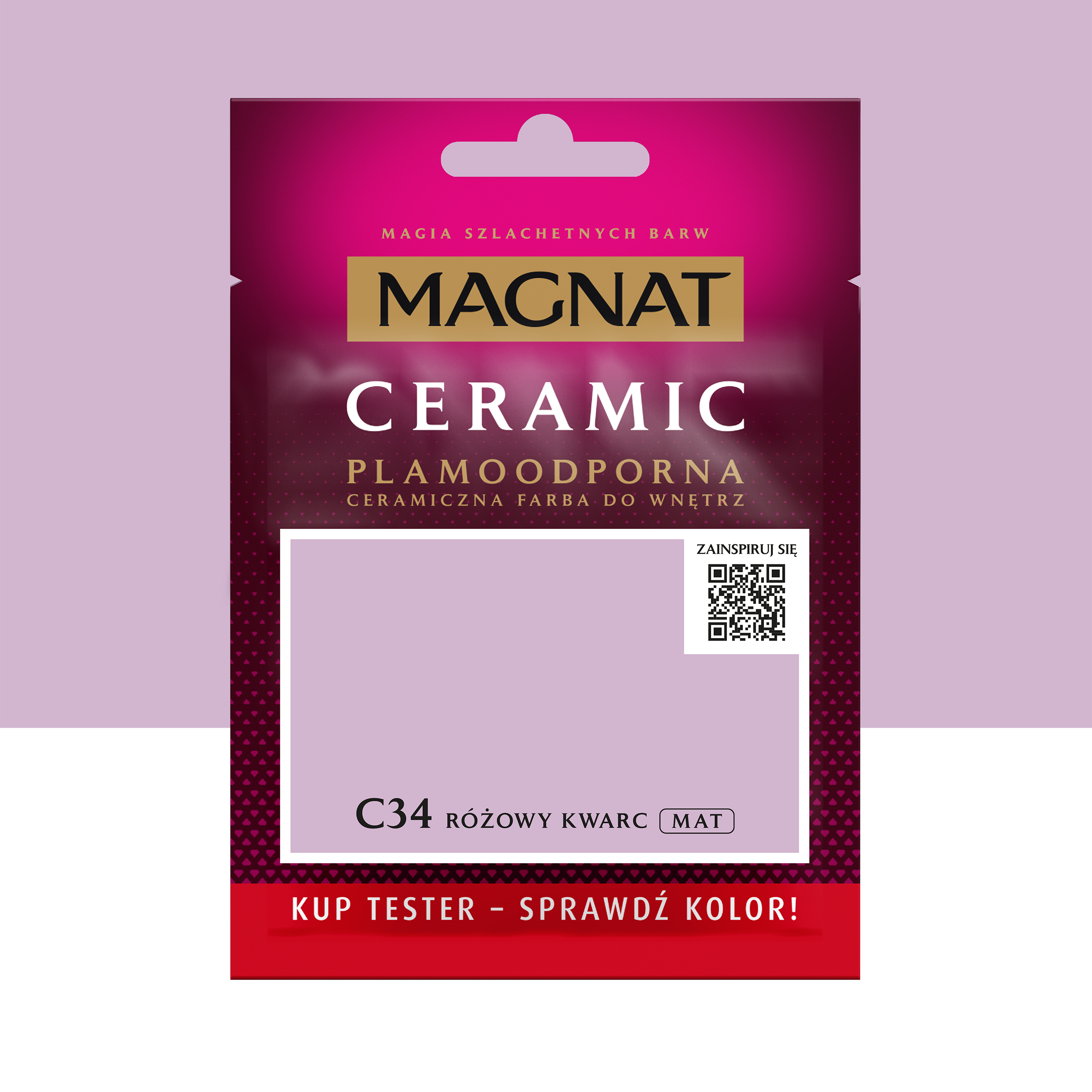 Tester farby Magnat Ceramic Różowy kwarc 30 ml