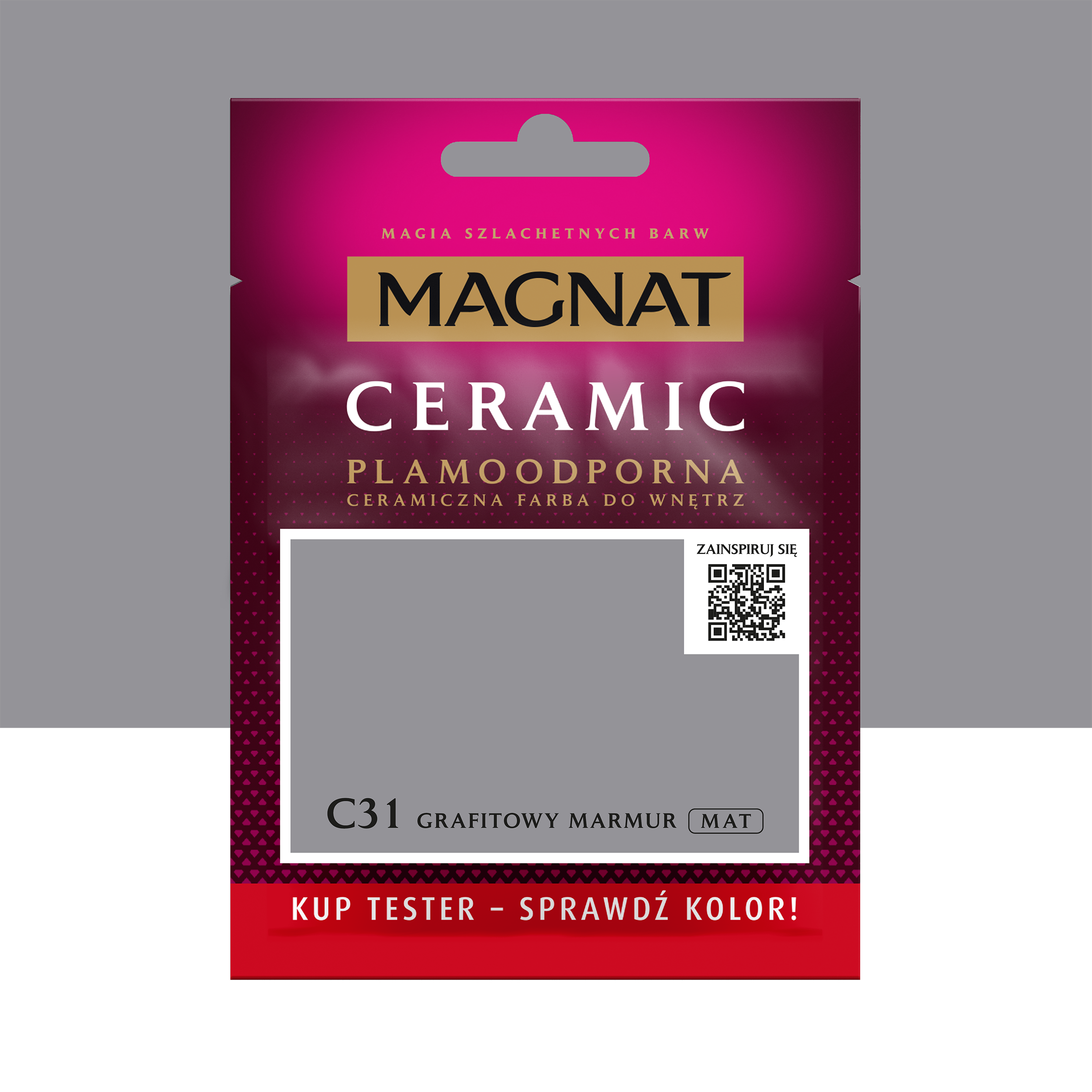 Tester farby Magnat Ceramic Grafitowy marmur 30 ml