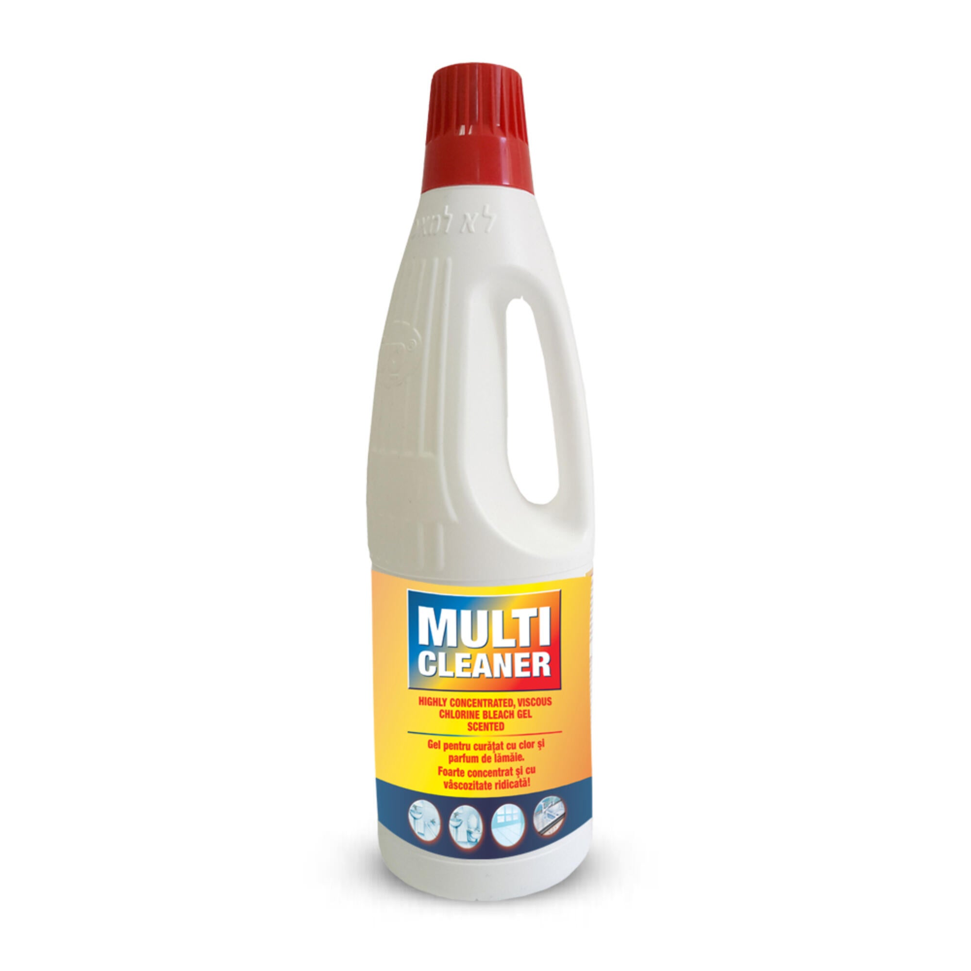 Gel inalbitor cu clor, pentru curatare multisuprafete, Sano, 1 L, parfum lamaie